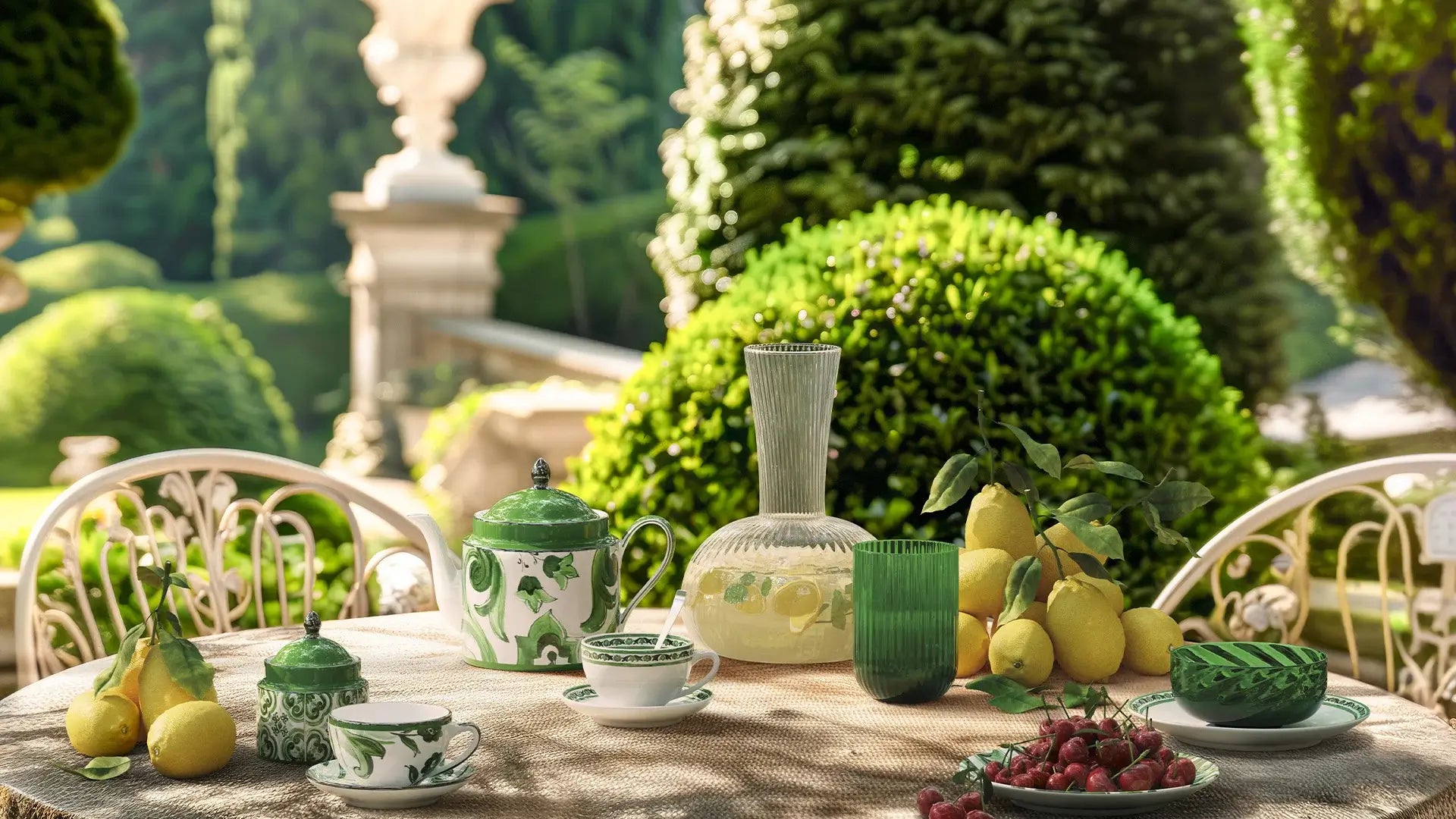 Verde Maiolica: Dolce&Gabbana Casa Unveils a Refined Garden of Elegance