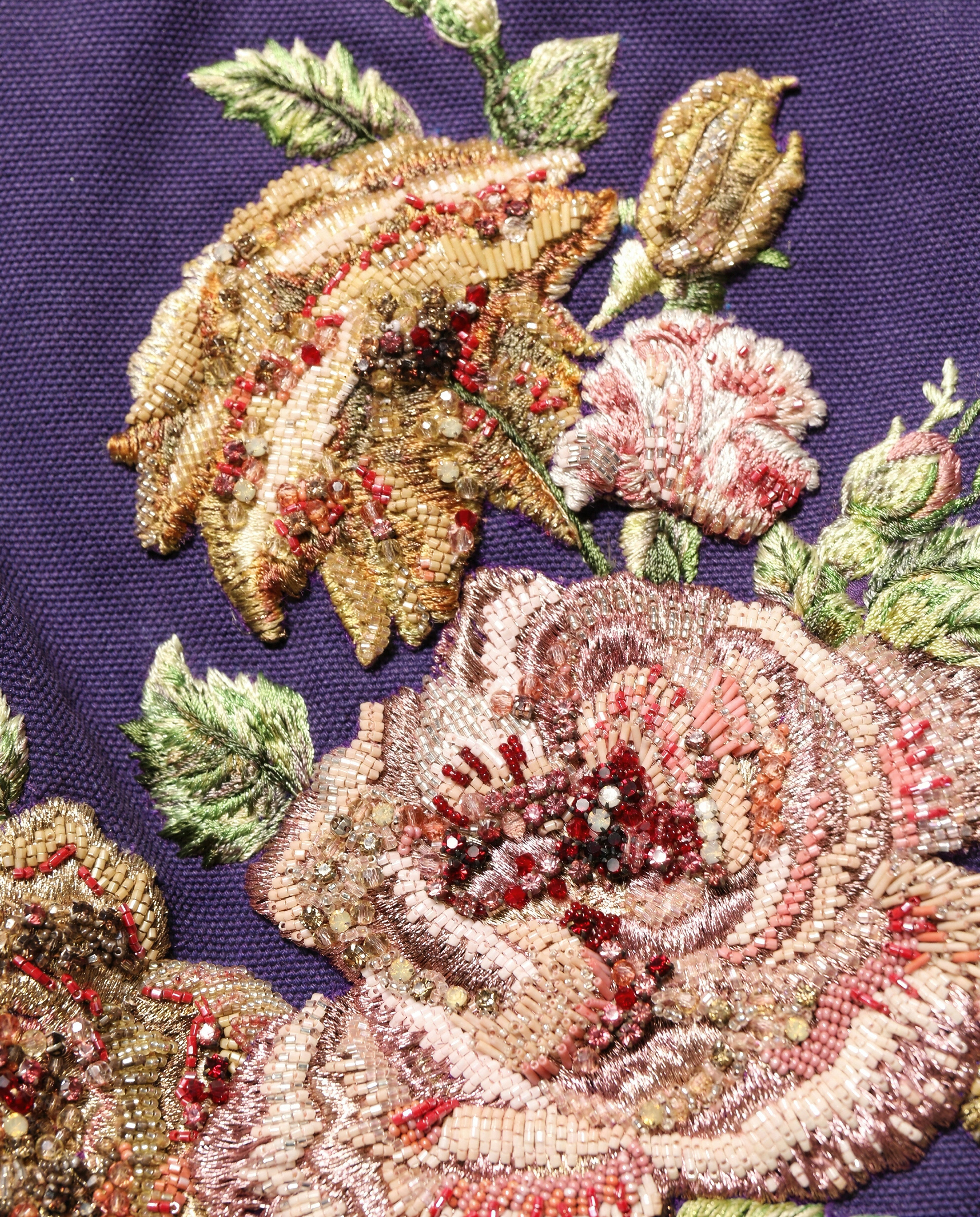 Dolce & Gabbana Embellished Floral Mini Skirt luxury fashion piece detail view