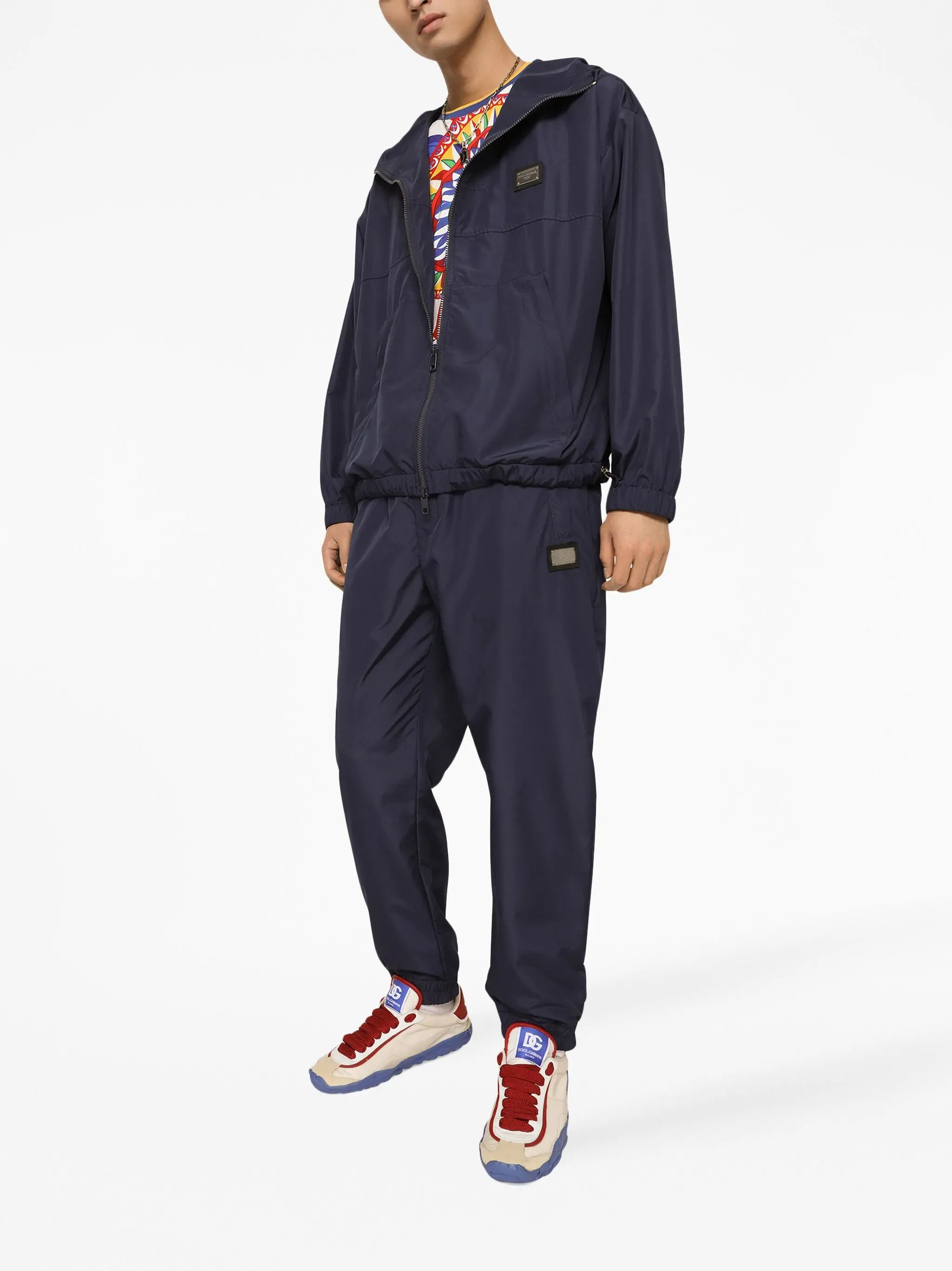 Dolce & Gabbana Logo-Plaque Drawstring Track Pants - alternate view