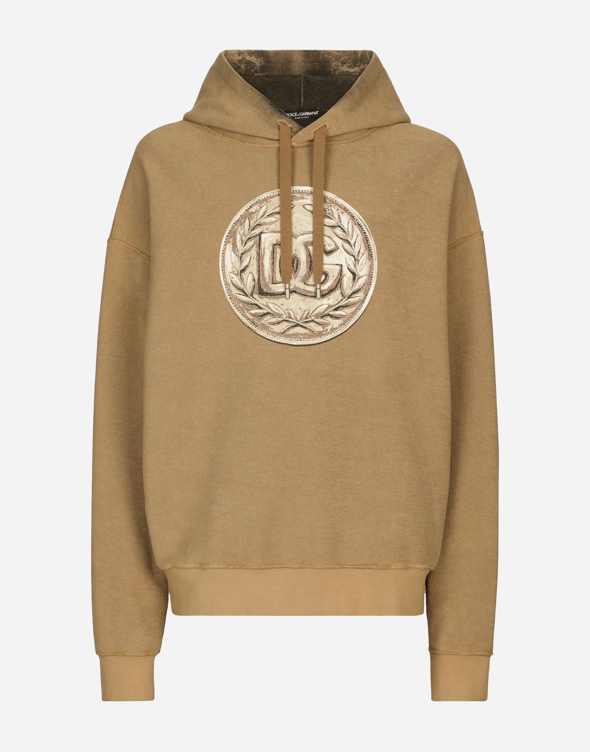 Dolce & Gabbana Coin Print Inside Out Jersey Hoodie