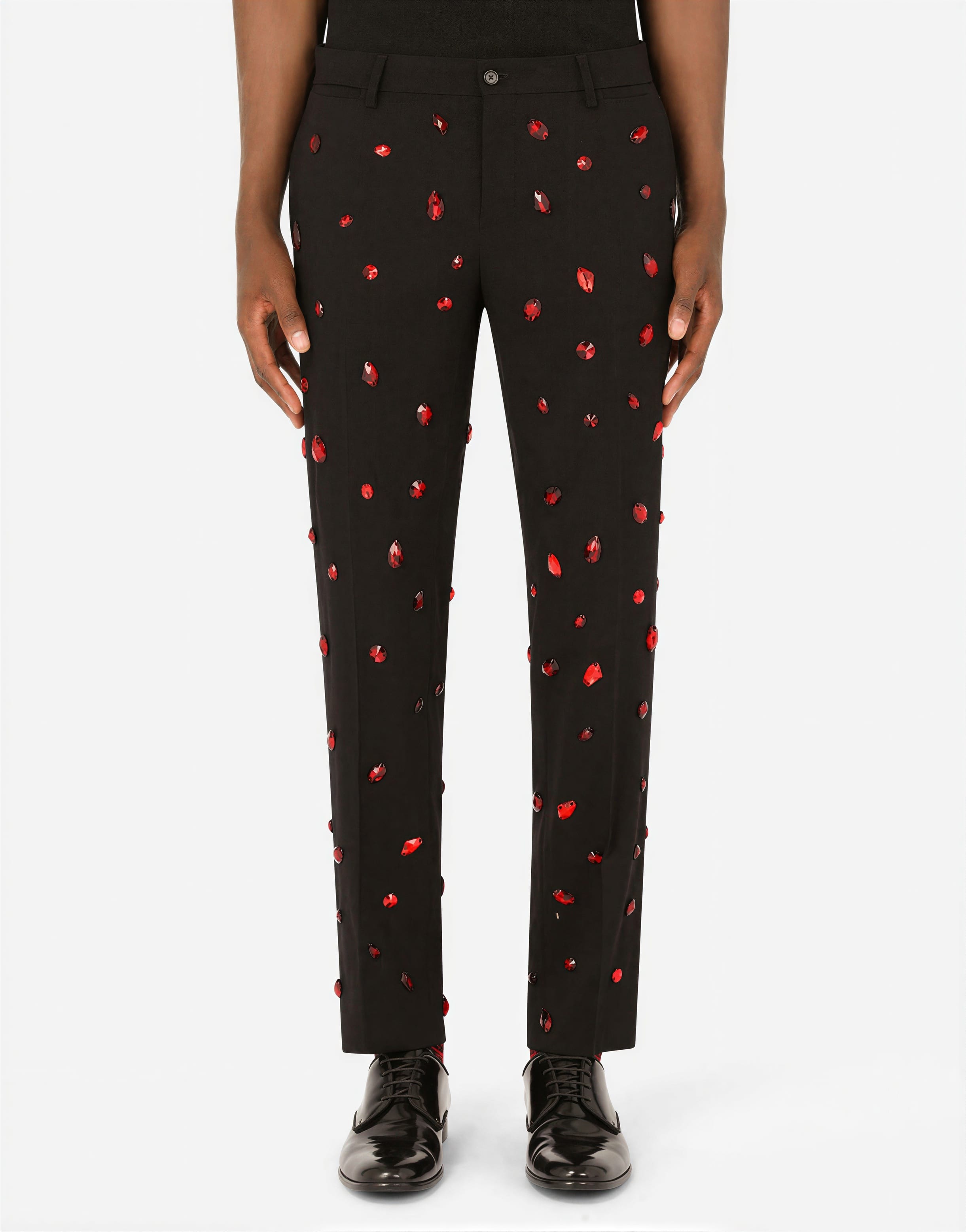 Dolce & Gabbana Completo Sicilia-Fit in lana con strass