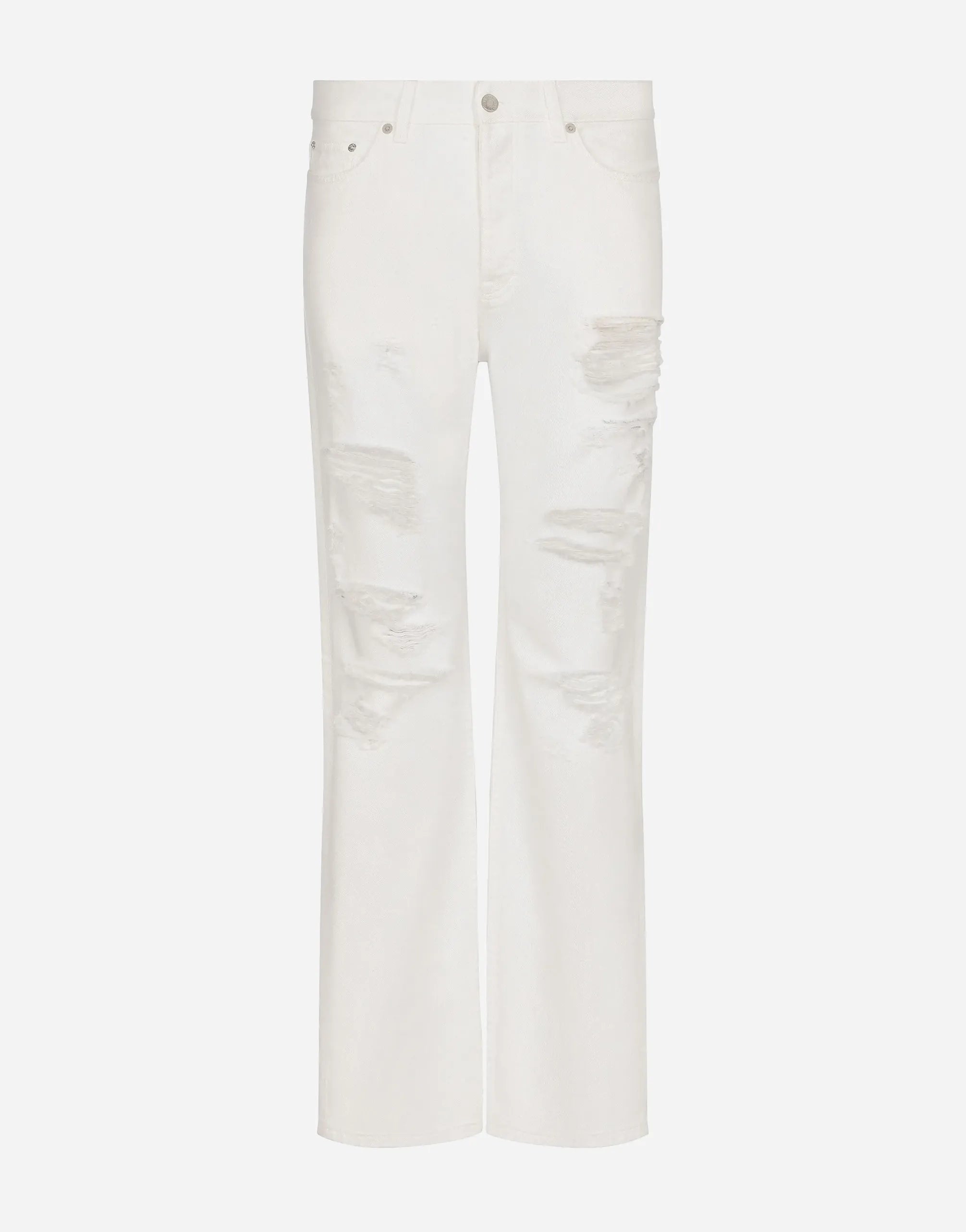 Dolce & Gabbana Jeans a gamba dritta effetto vissuto