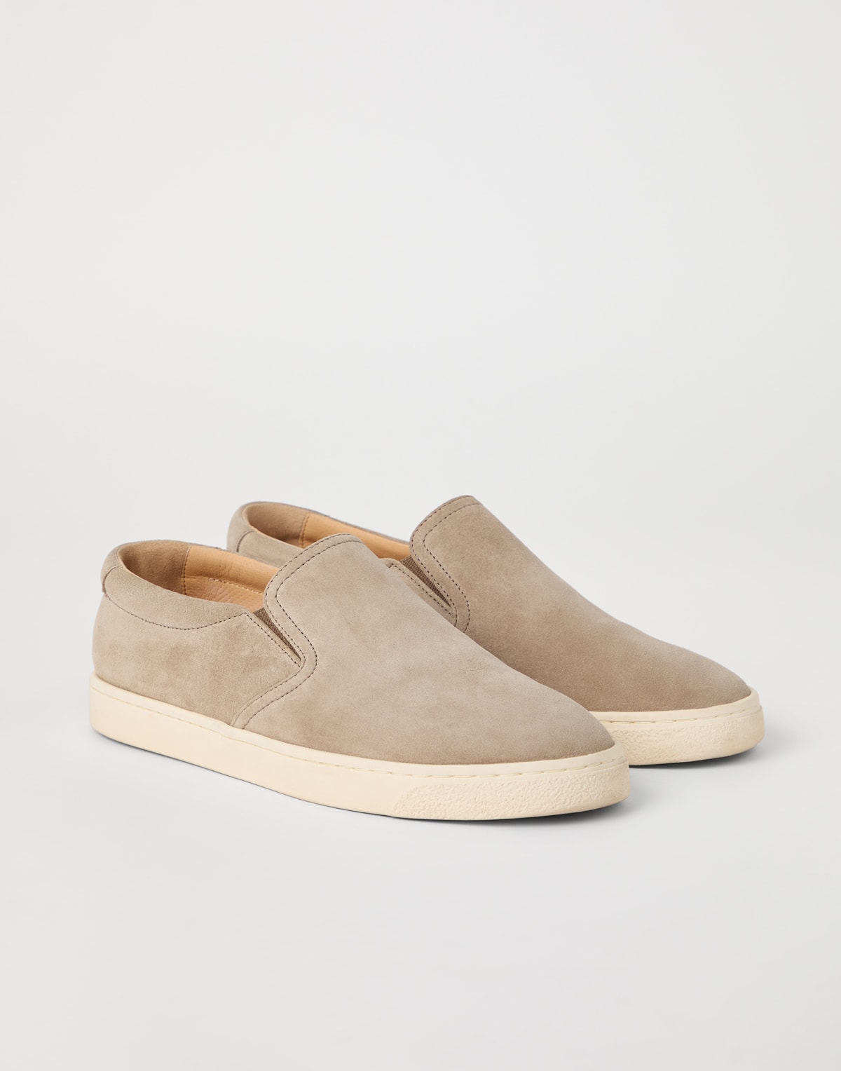 Washed Suede Slip-Ons