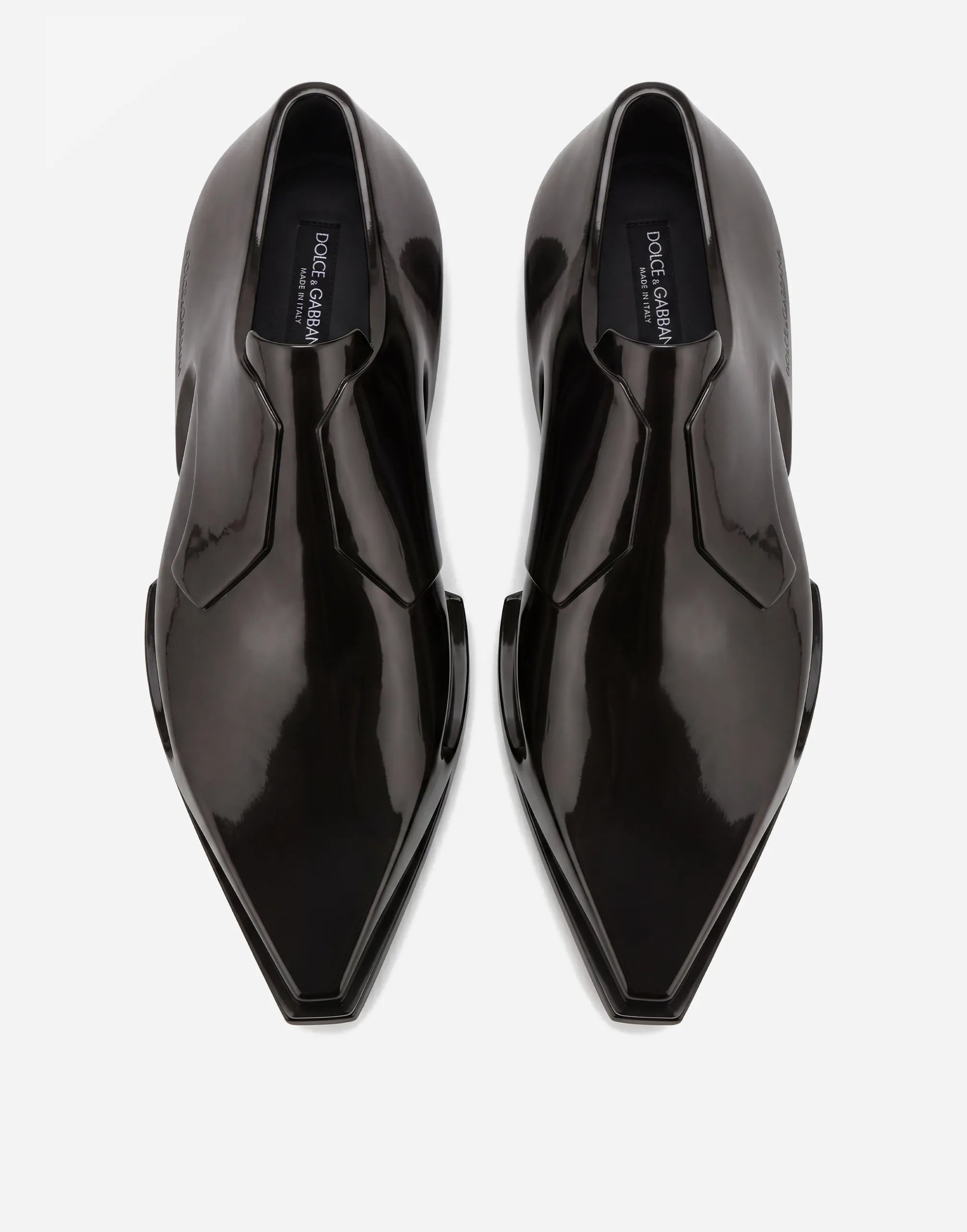 Dolce & Gabbana Sculpted Patent Derby Shoes
