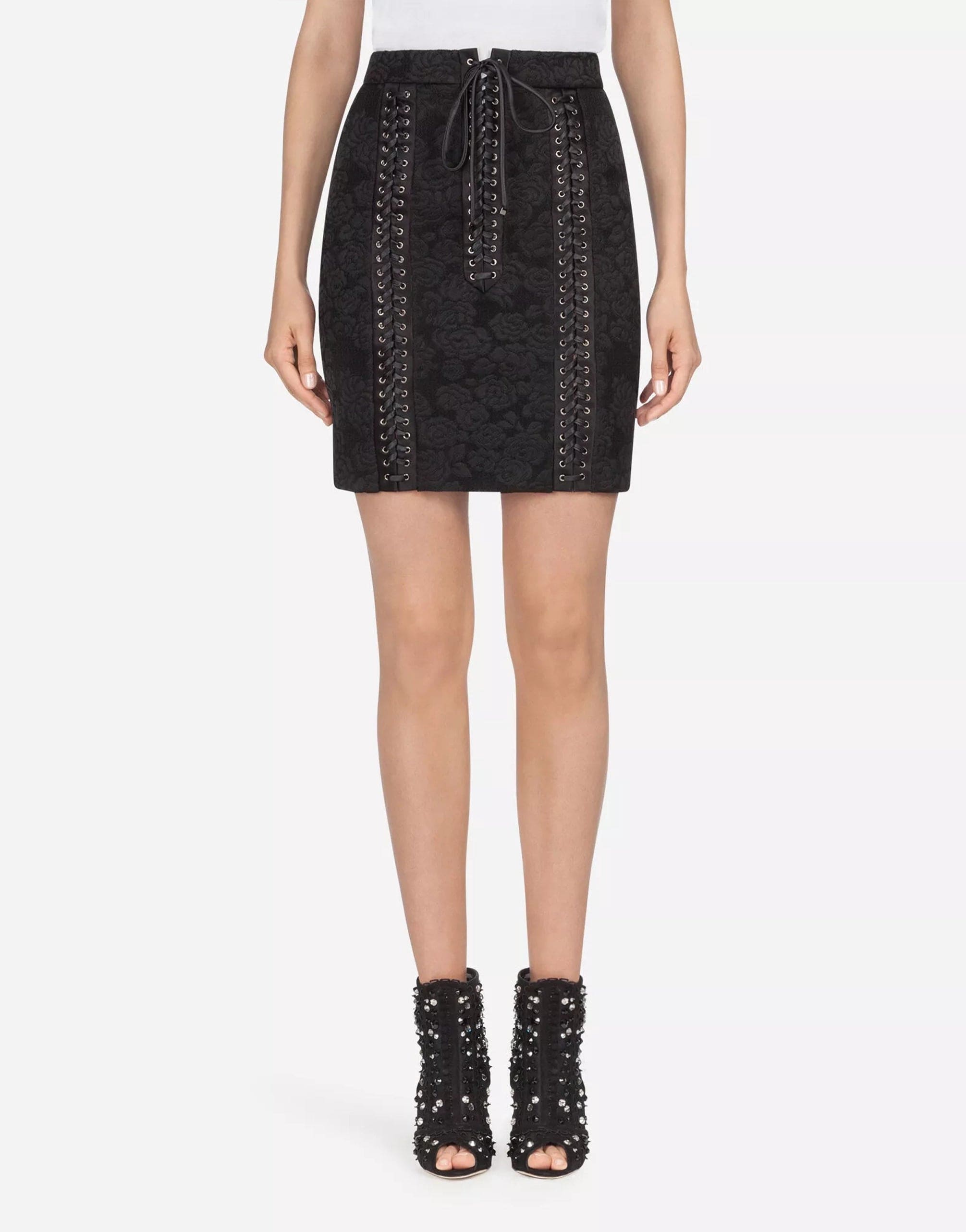 Dolce & Gabbana Short Skirt In Jacquard