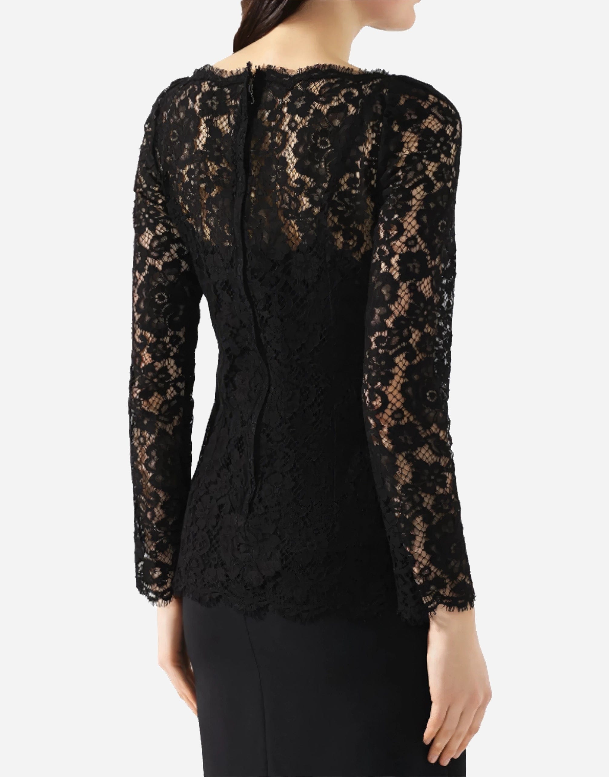 Dolce & Gabbana Embroidered Lace Blouse