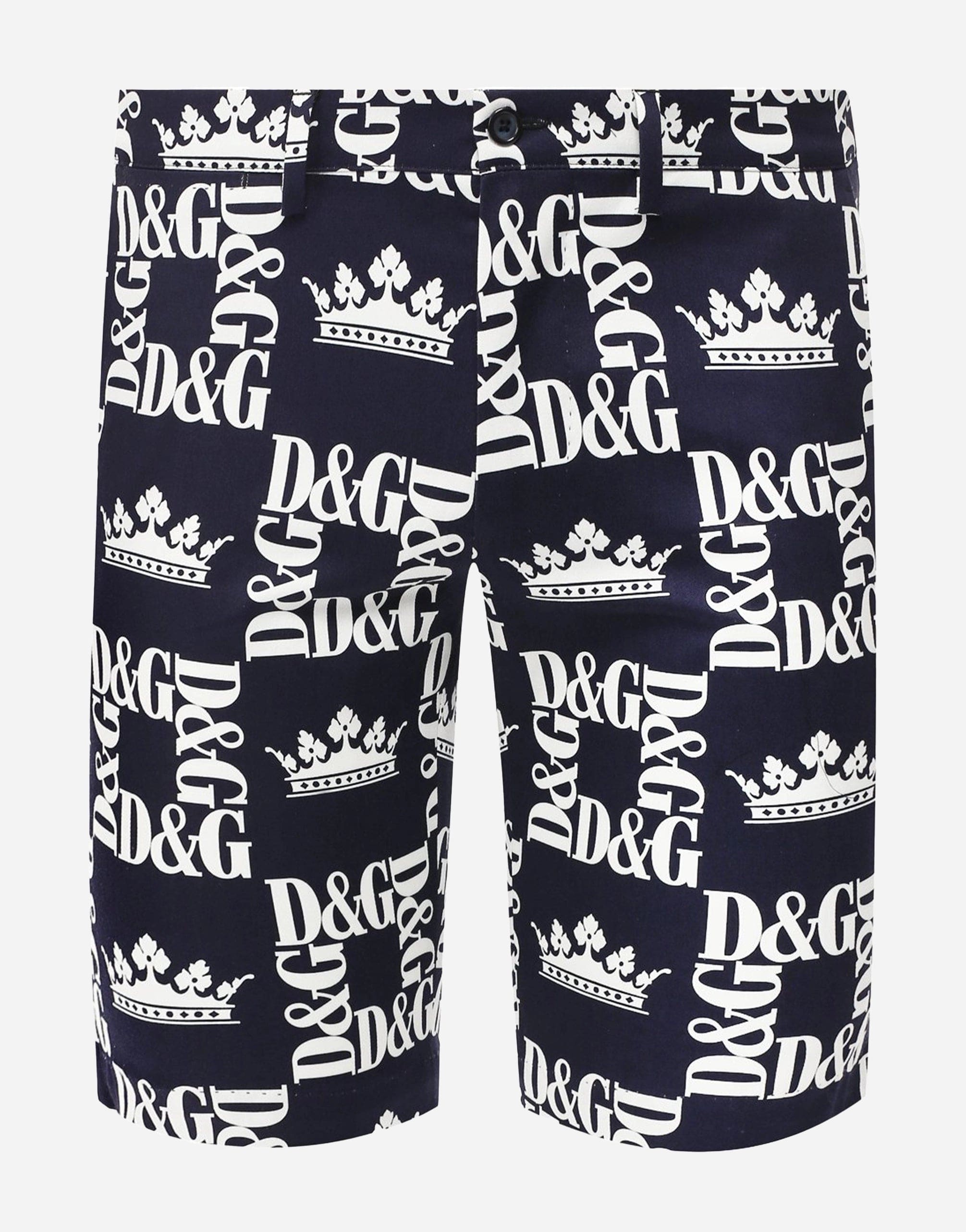 Dolce & Gabbana Crown Logo Print Shorts