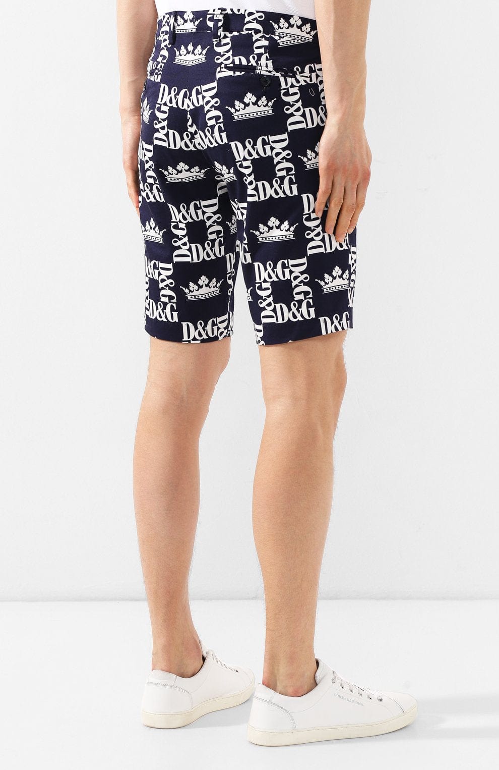 Dolce & Gabbana Crown Logo Print Shorts