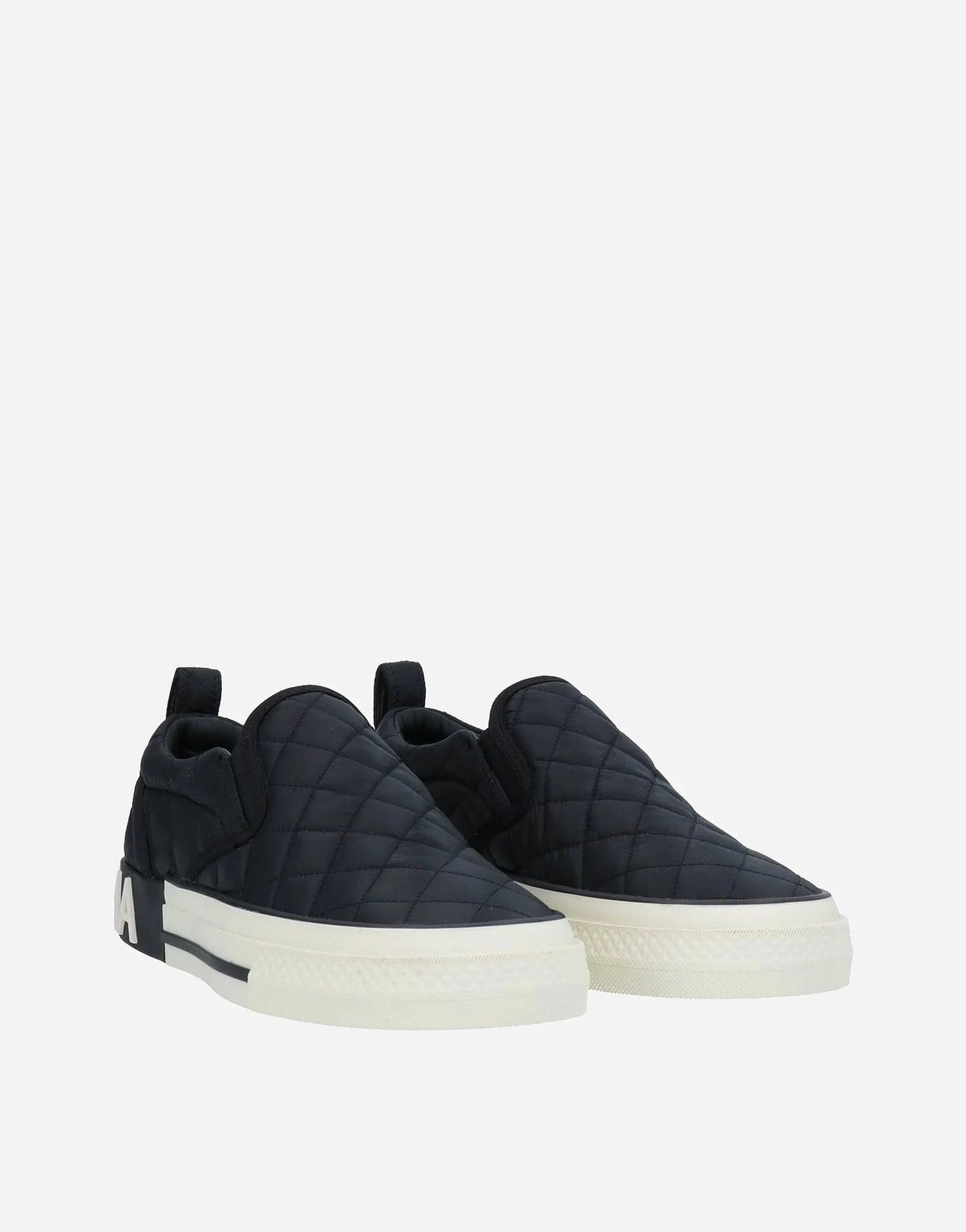 Quilted Slip On Low Top Sneakers