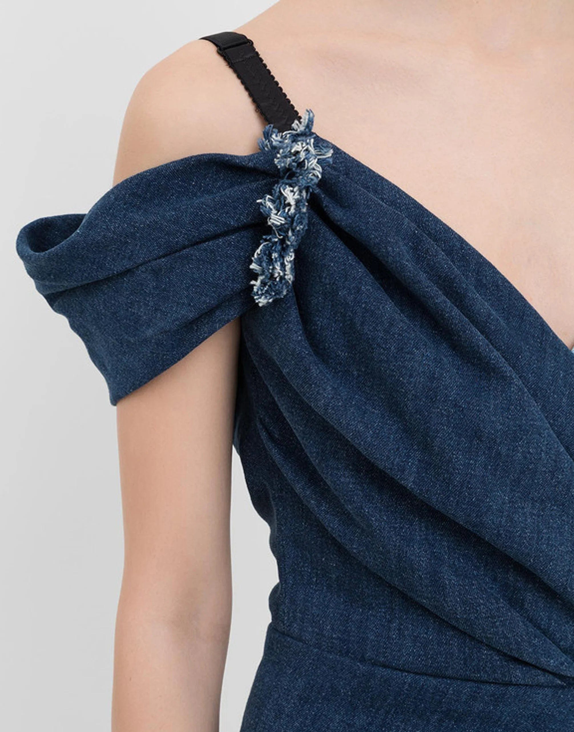 Dolce & Gabbana Denim Dress With Patchwork