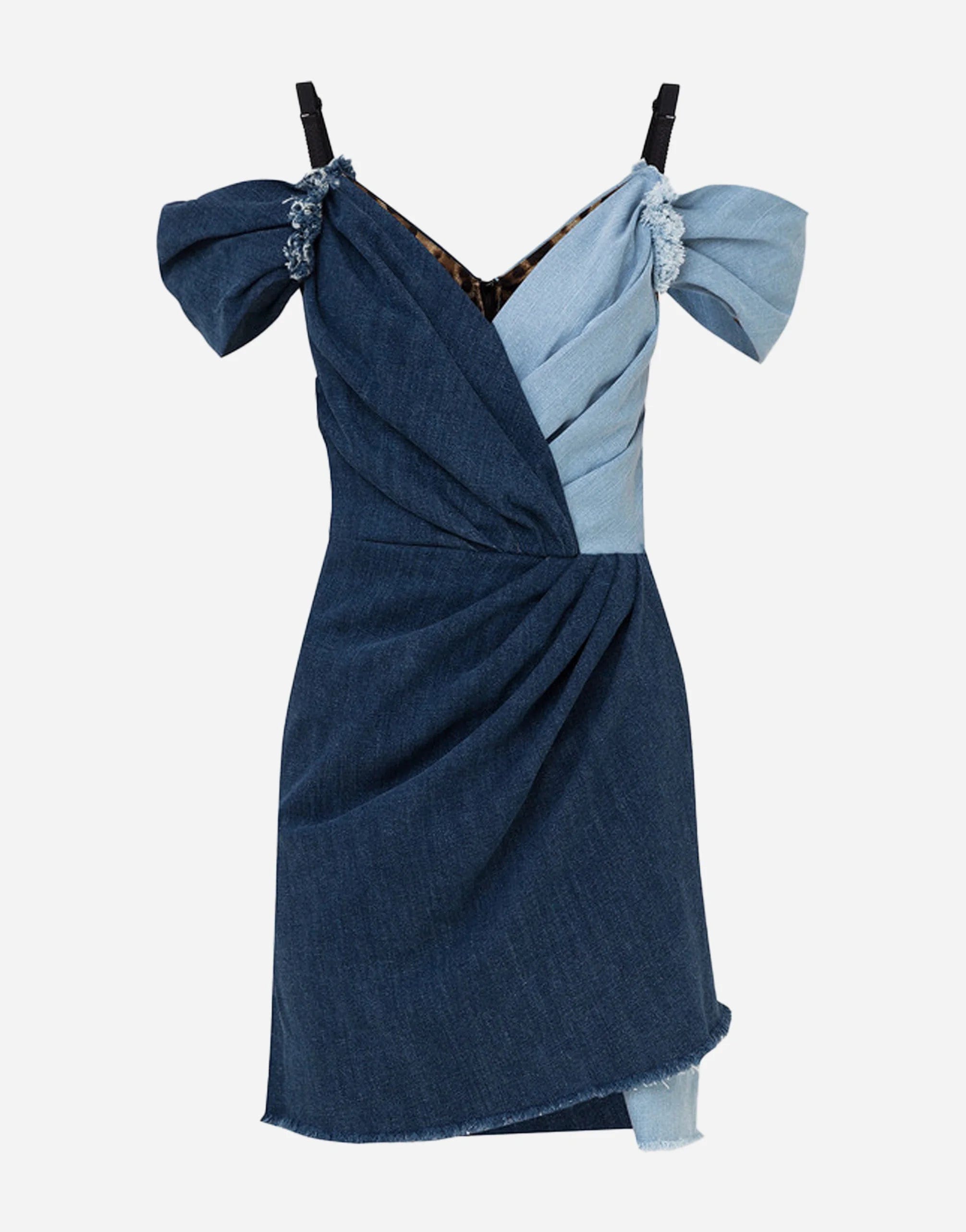 Dolce & Gabbana Denim Dress With Patchwork