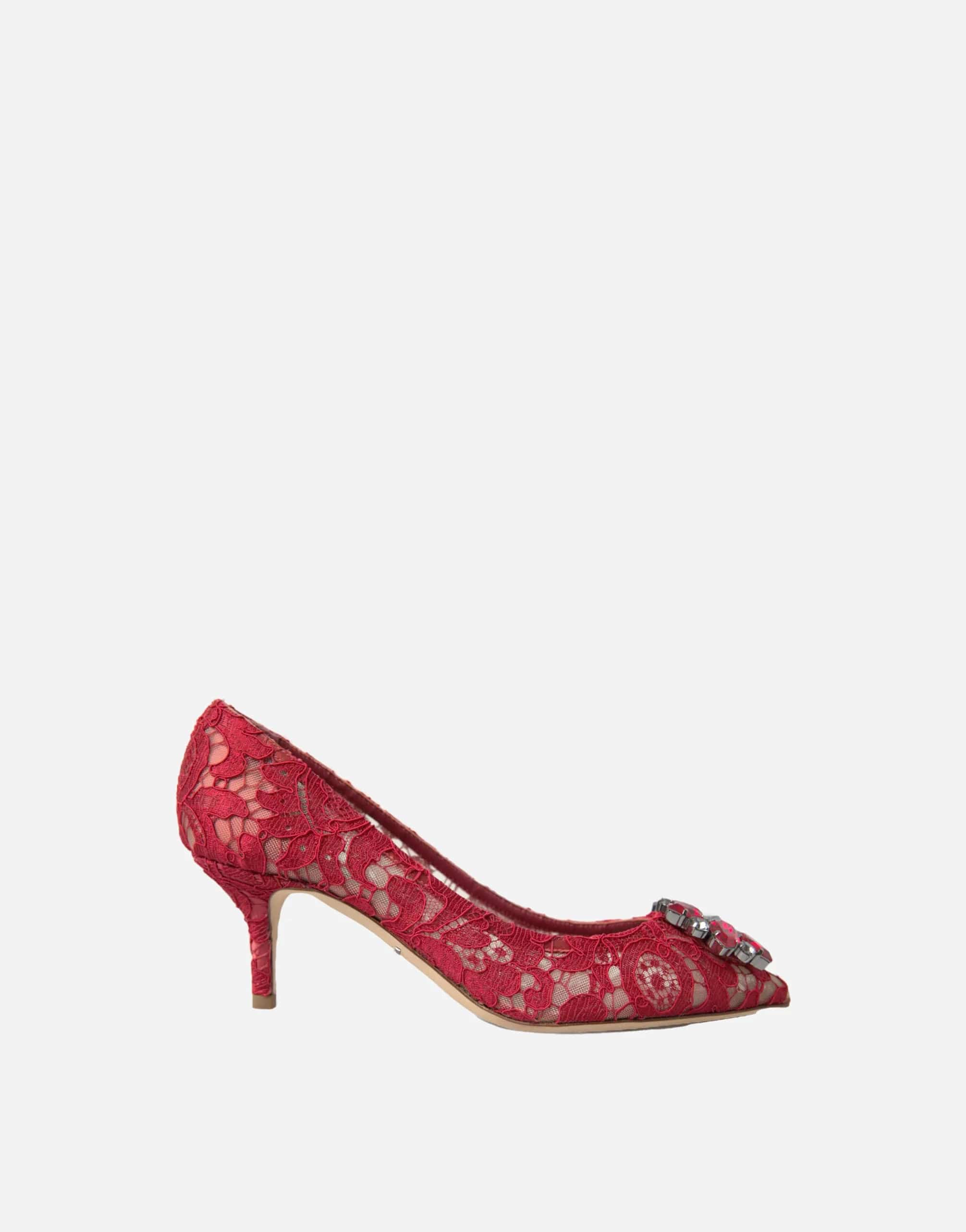 Dolce & Gabbana Embellished Lace Rosa Pumps 60