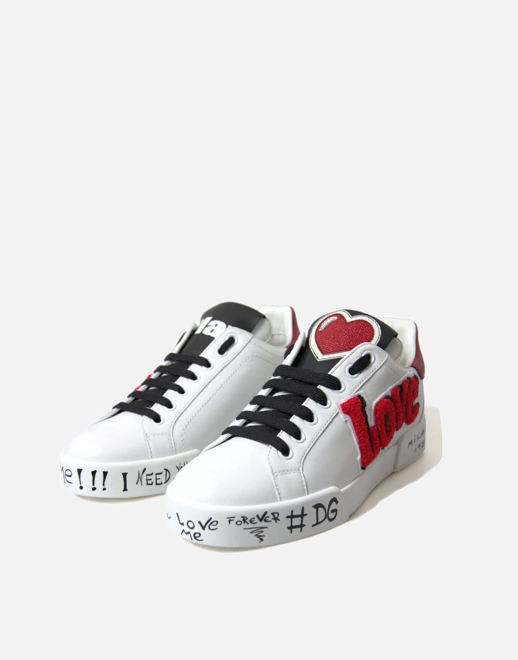 Dolce & Gabbana Love Patch Portofino Classic Sneakers