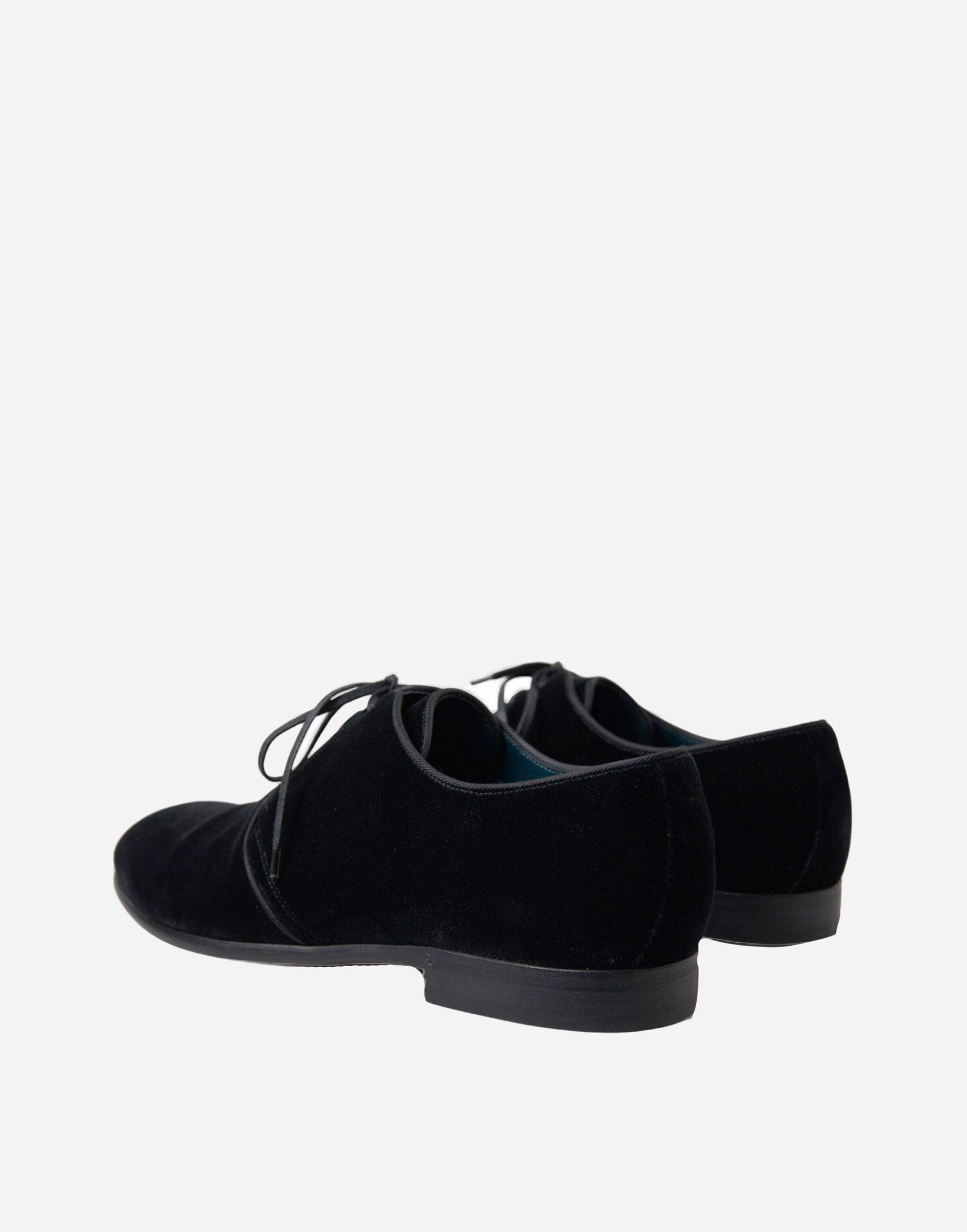 Dolce & Gabbana Lace Up Derby Shoes In Velvet