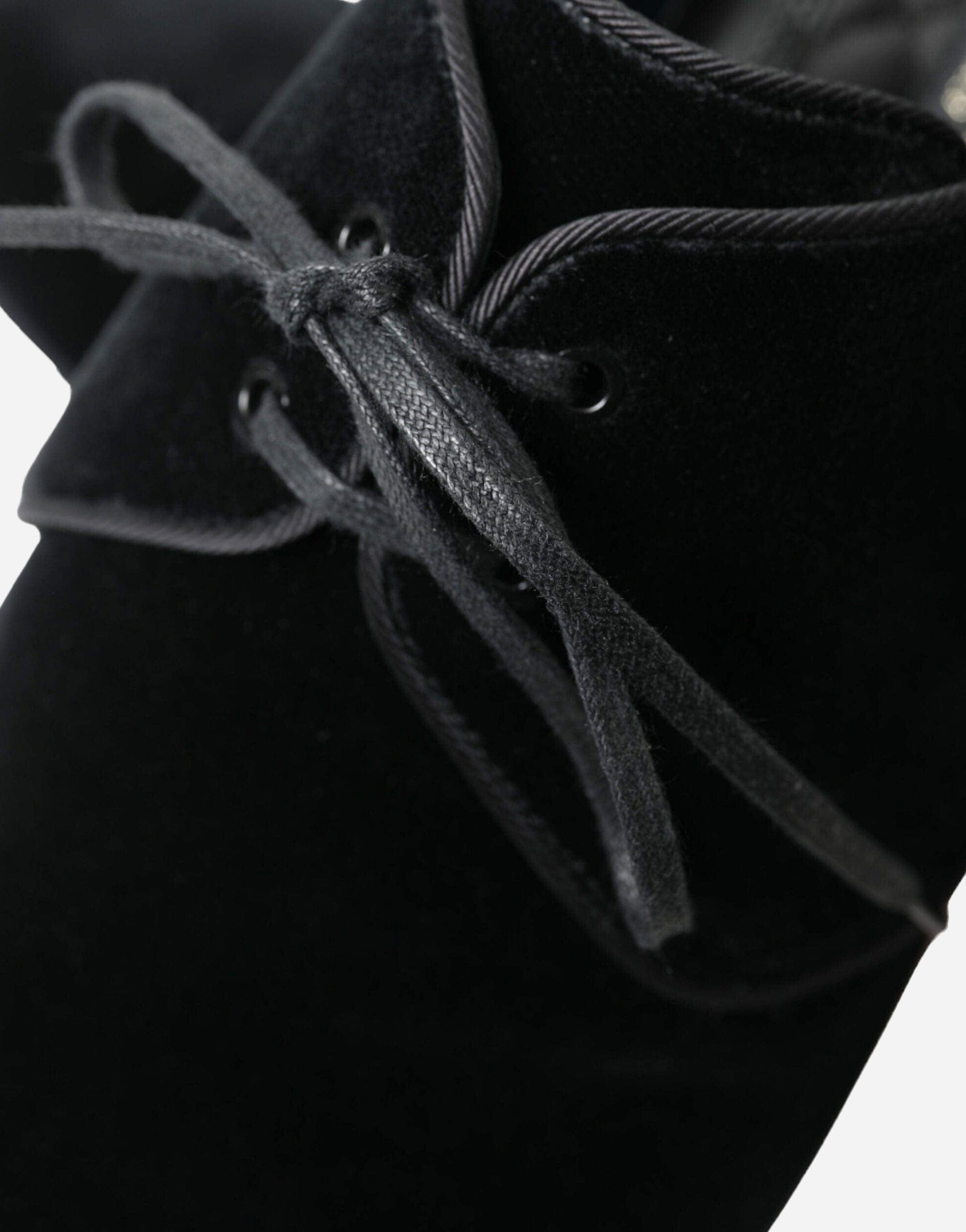 Dolce & Gabbana Lace Up Derby Shoes In Velvet