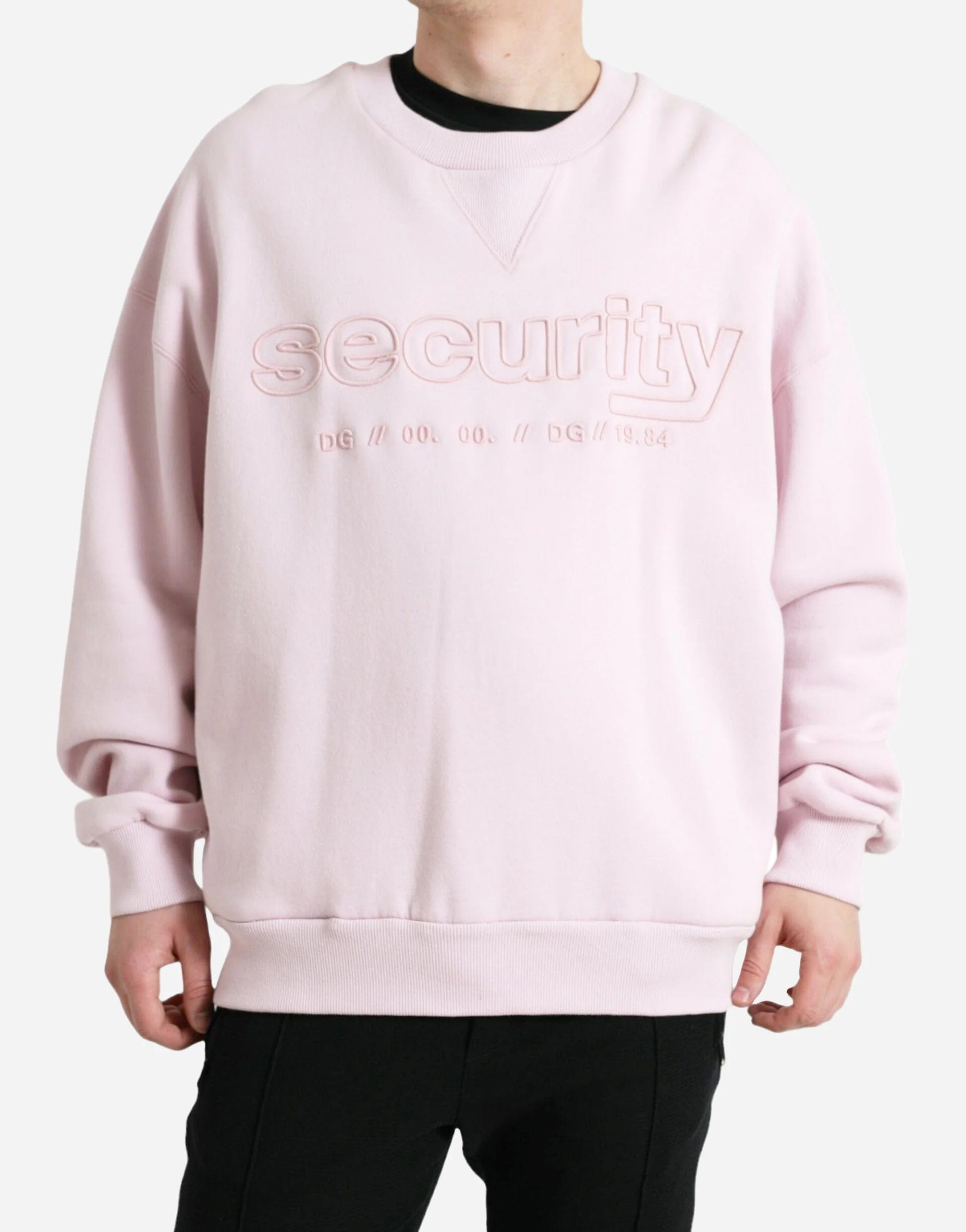 Security Embroidered Crewneck Sweater