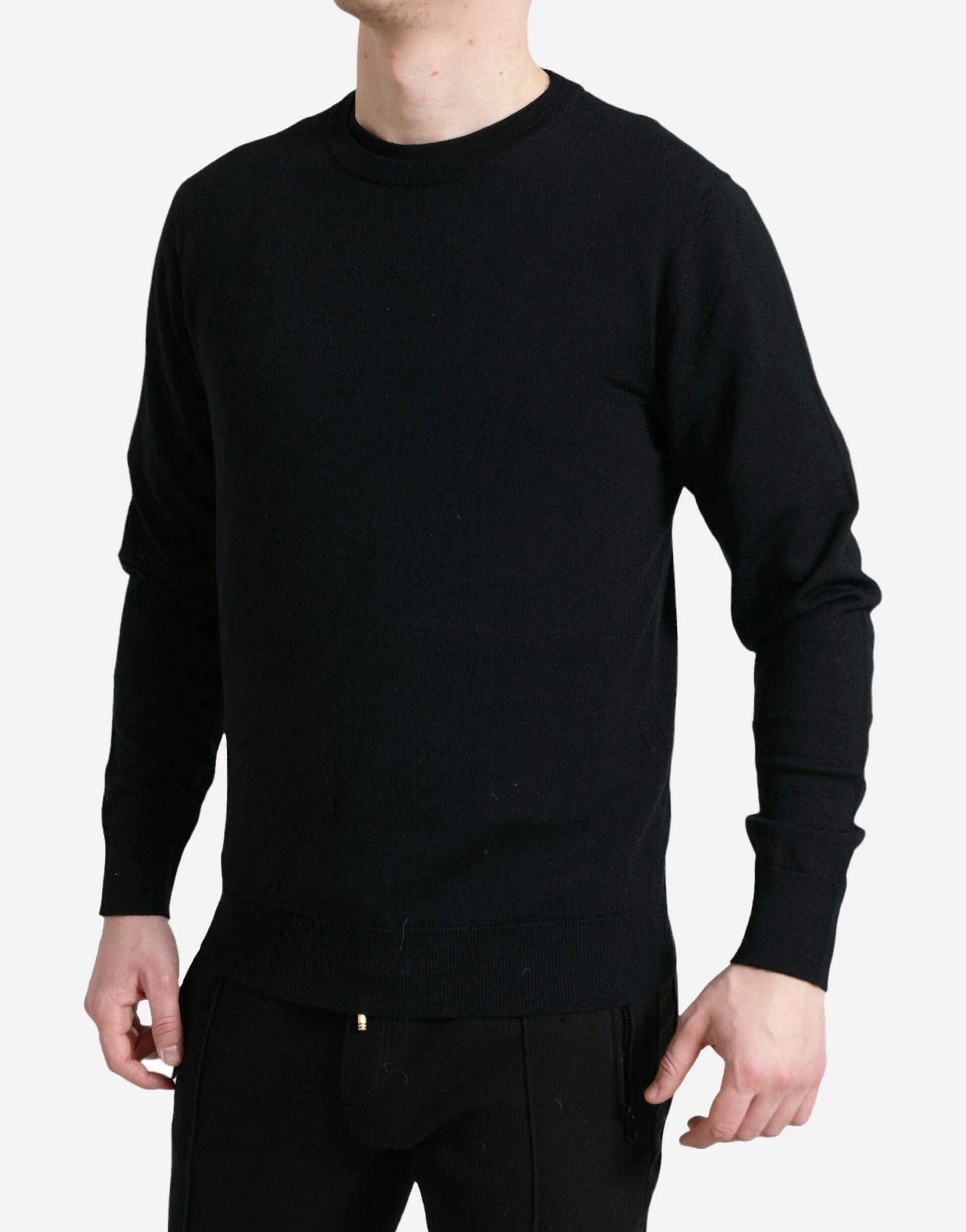 Round-Neck Pullover Sweater