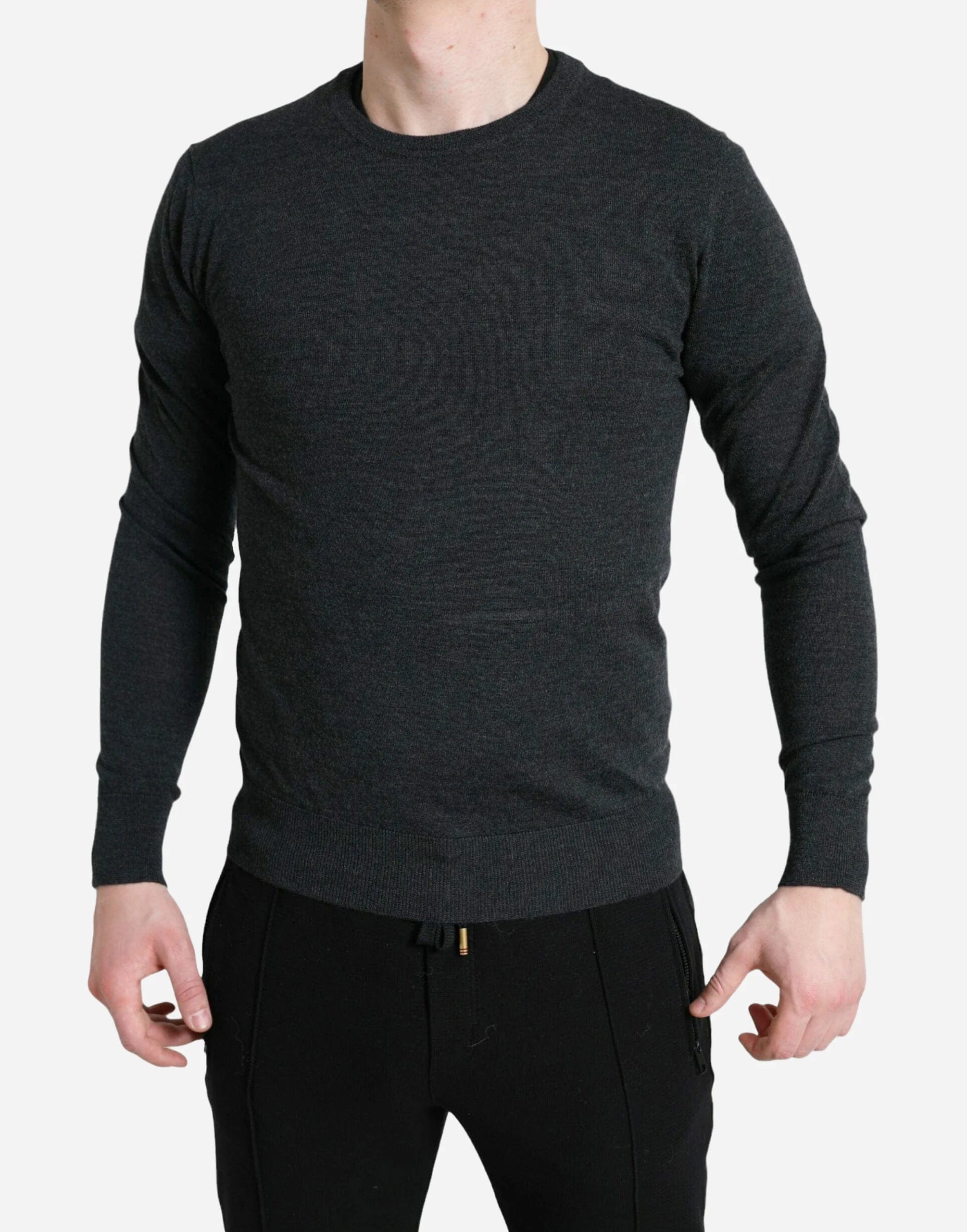 Round-Neck Wool Sweater