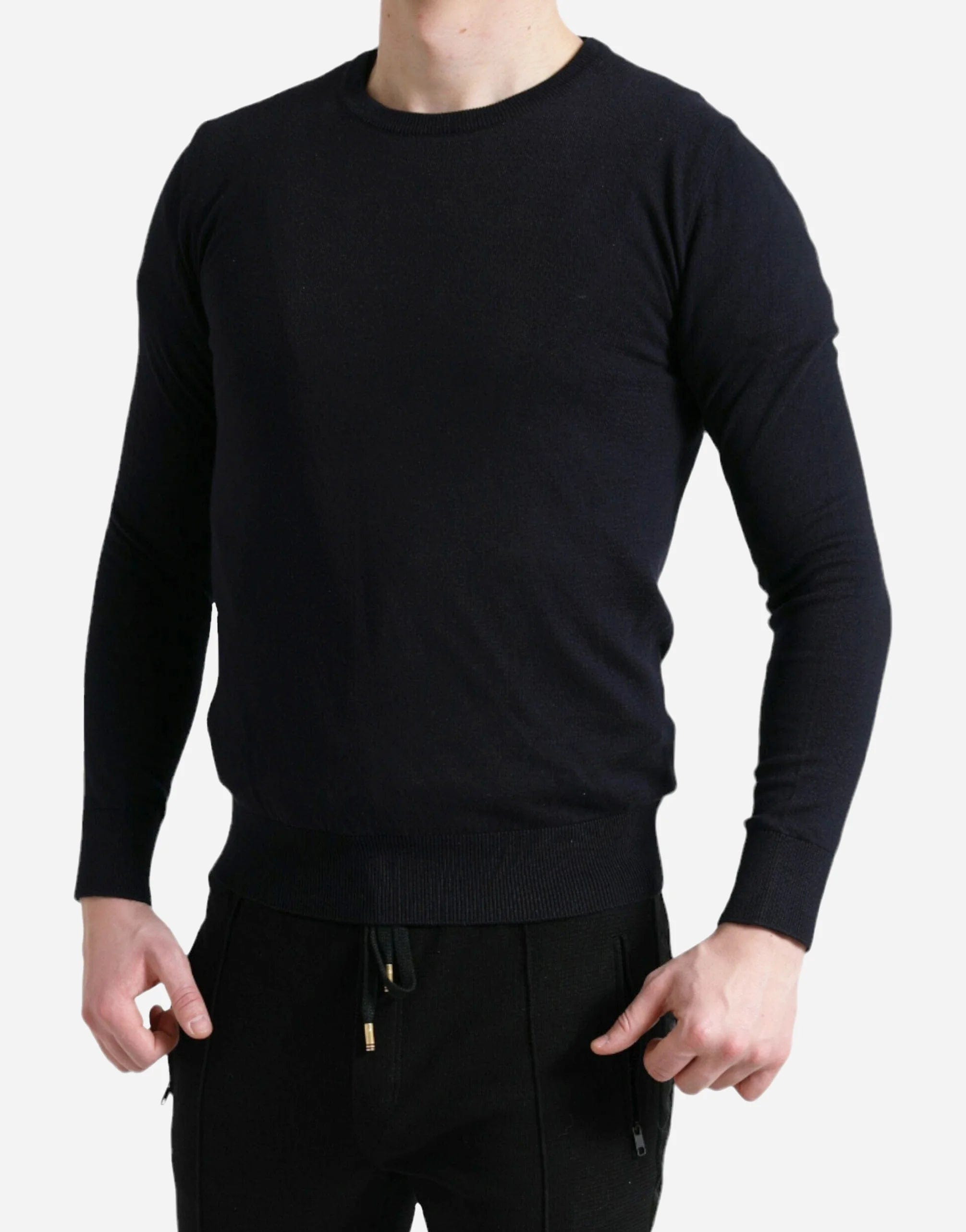 Dolce & Gabbana Round Neck Cotton Sweater