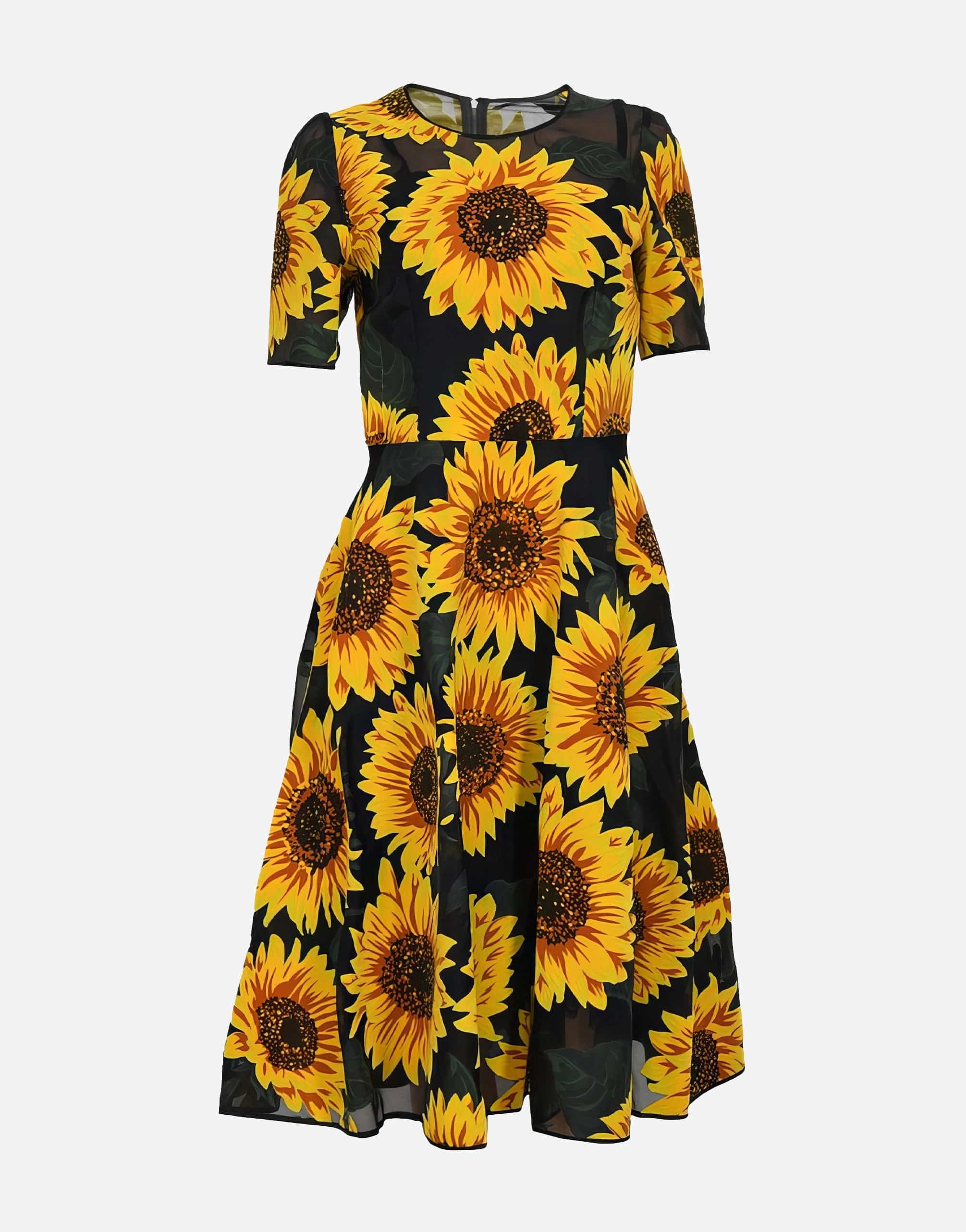 Dolce & Gabbana Sunflower Print Midi Dress