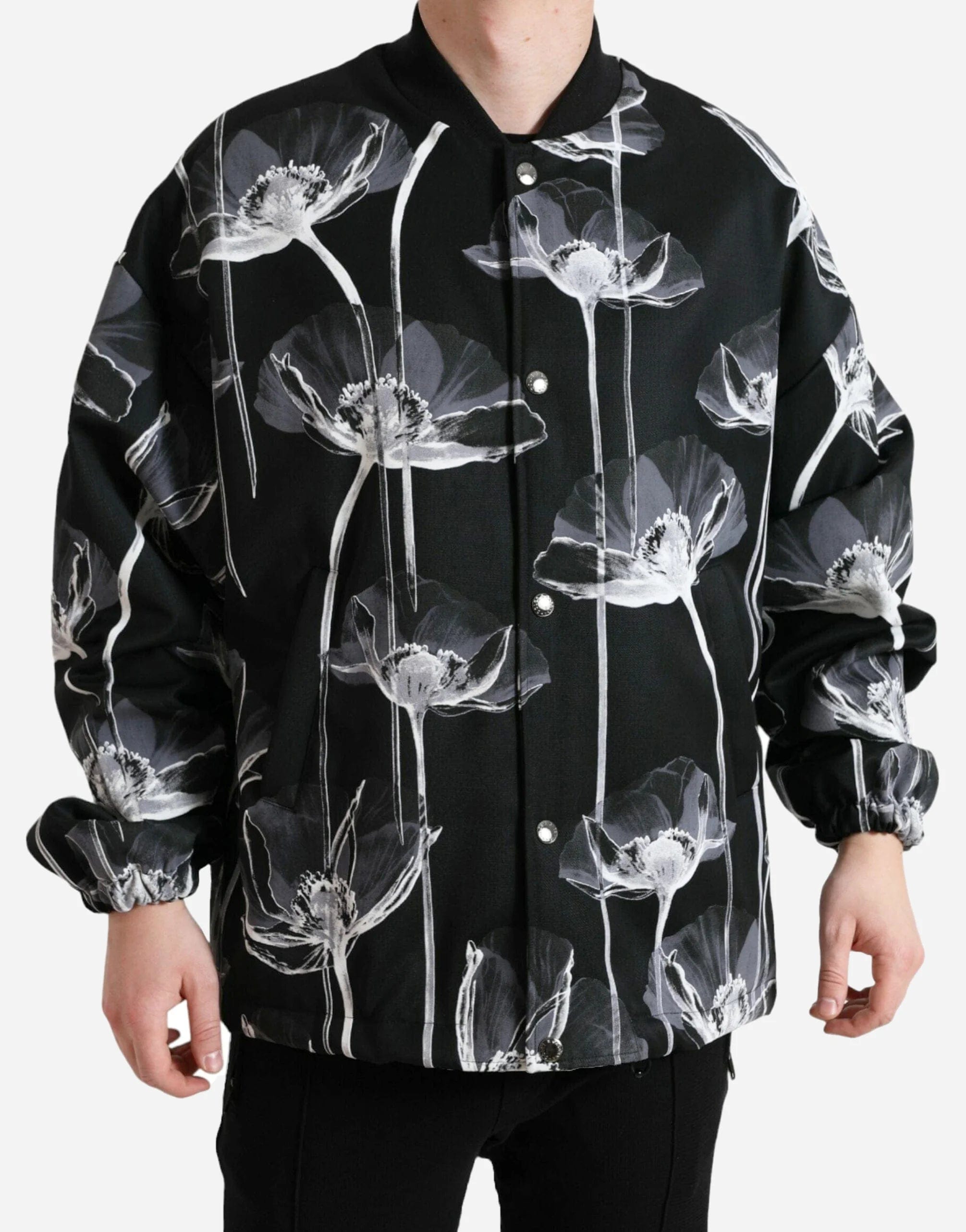Dolce & Gabbana Floral Print Bomber Jacket