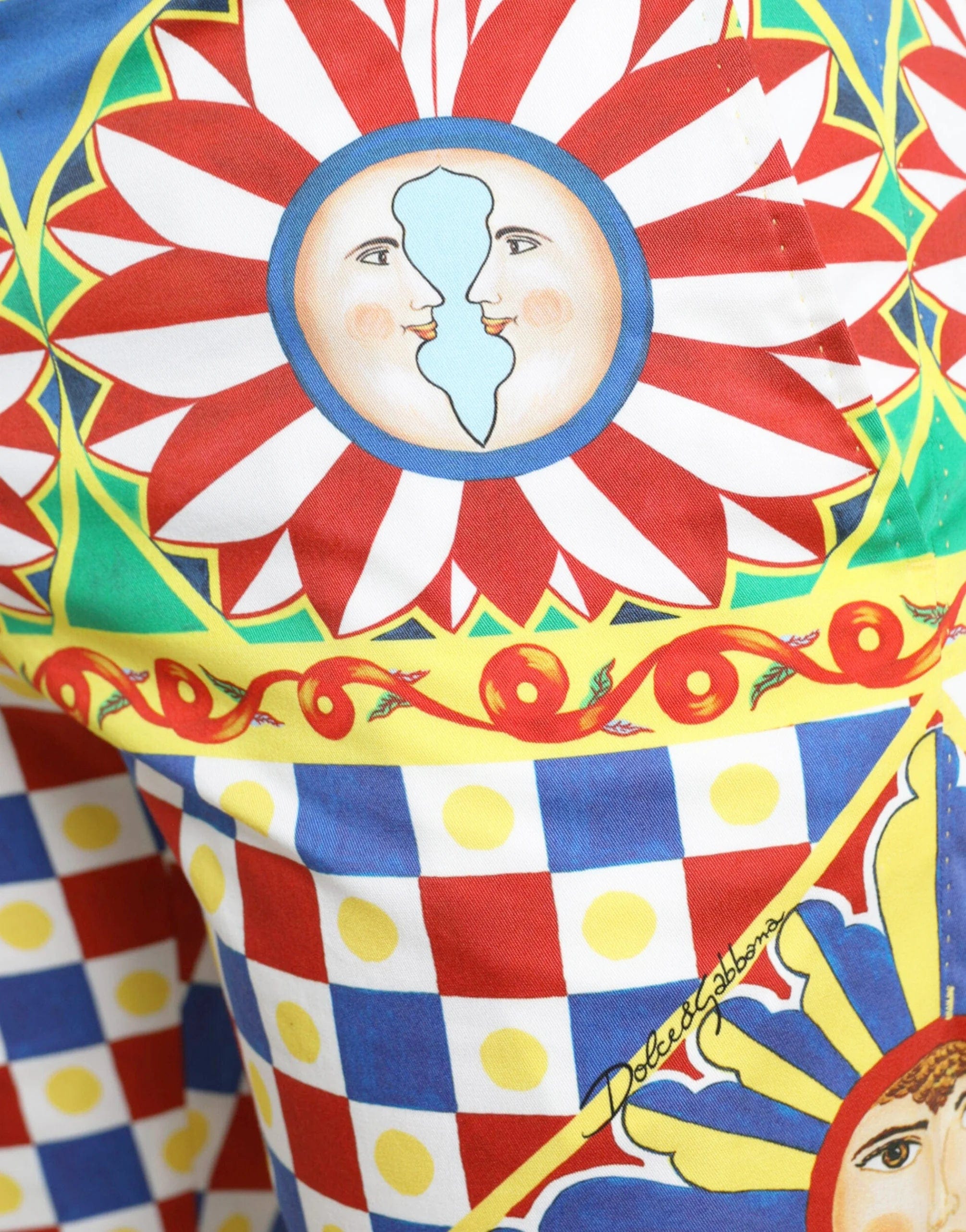 Dolce & Gabbana Carretto Print Bermuda Shorts