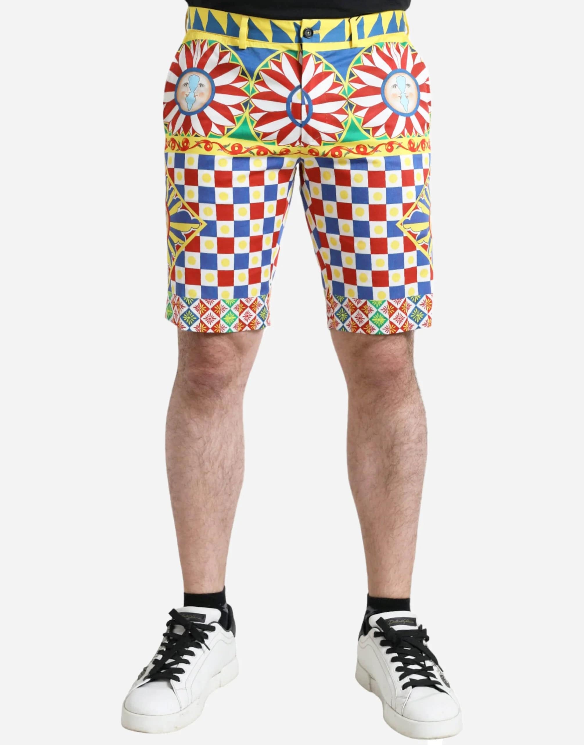 Dolce & Gabbana Carretto Print Bermuda Shorts