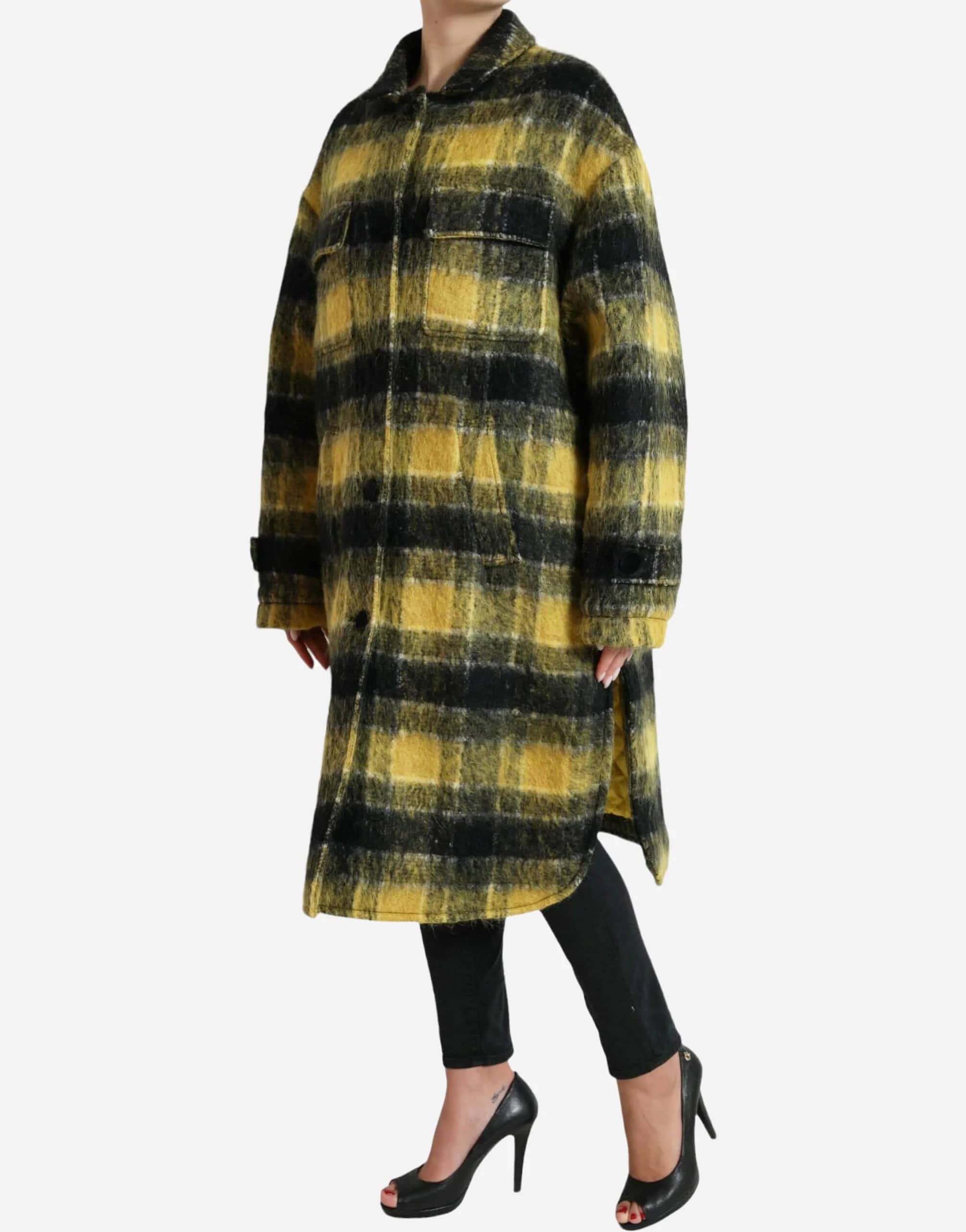 Dolce & Gabbana Plaid Trench Coat