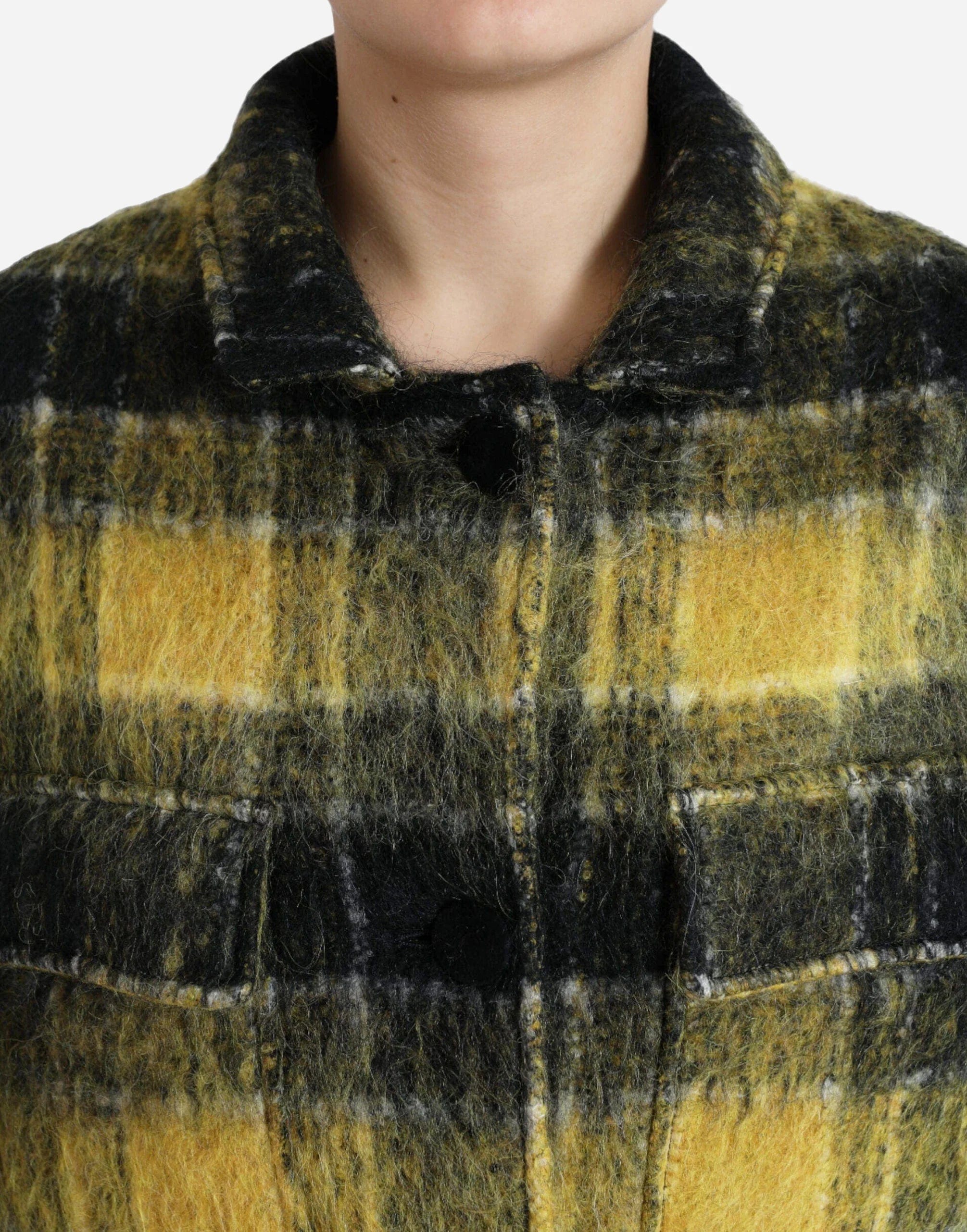 Dolce & Gabbana Plaid Trench Coat