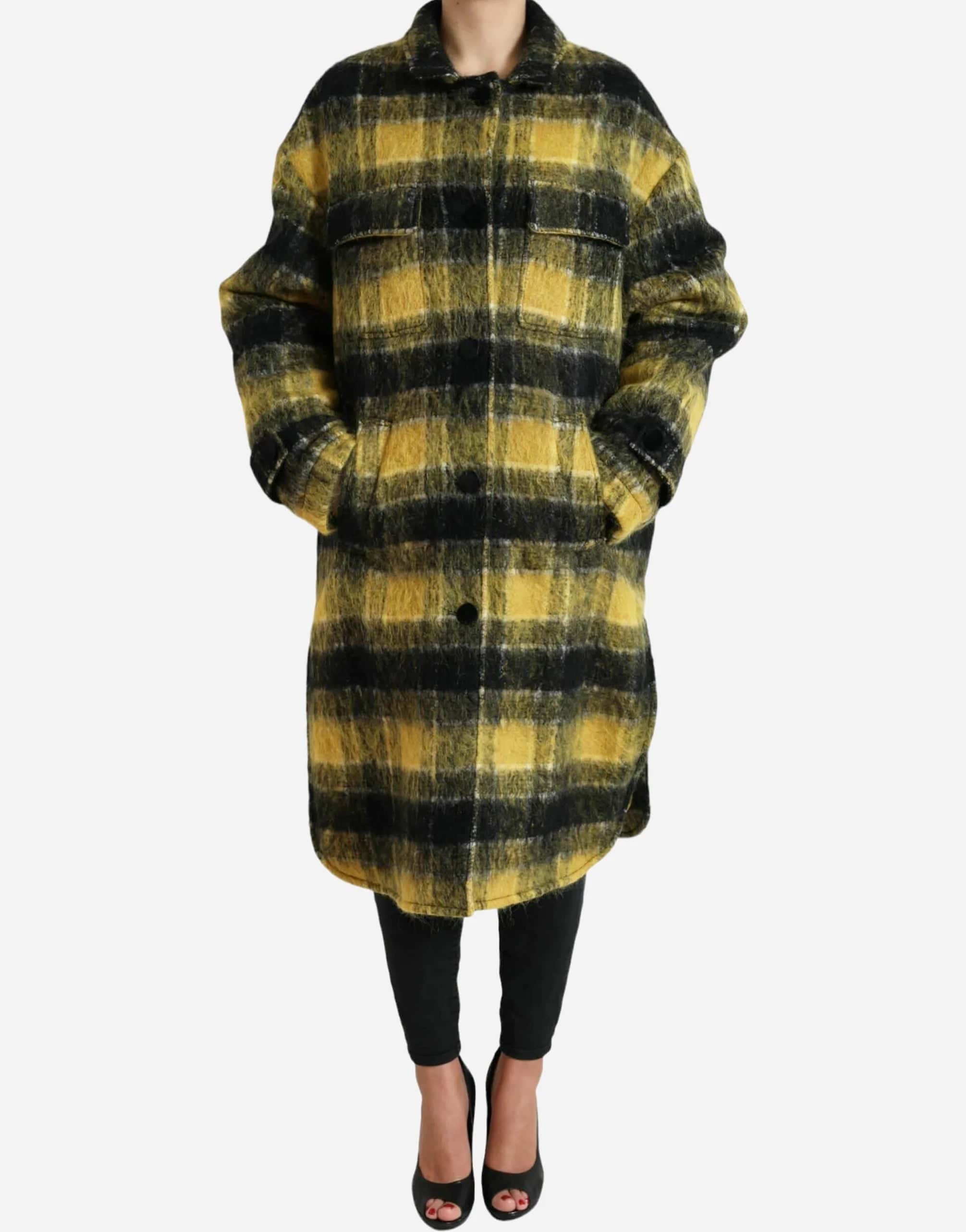 Dolce & Gabbana Plaid Trench Coat