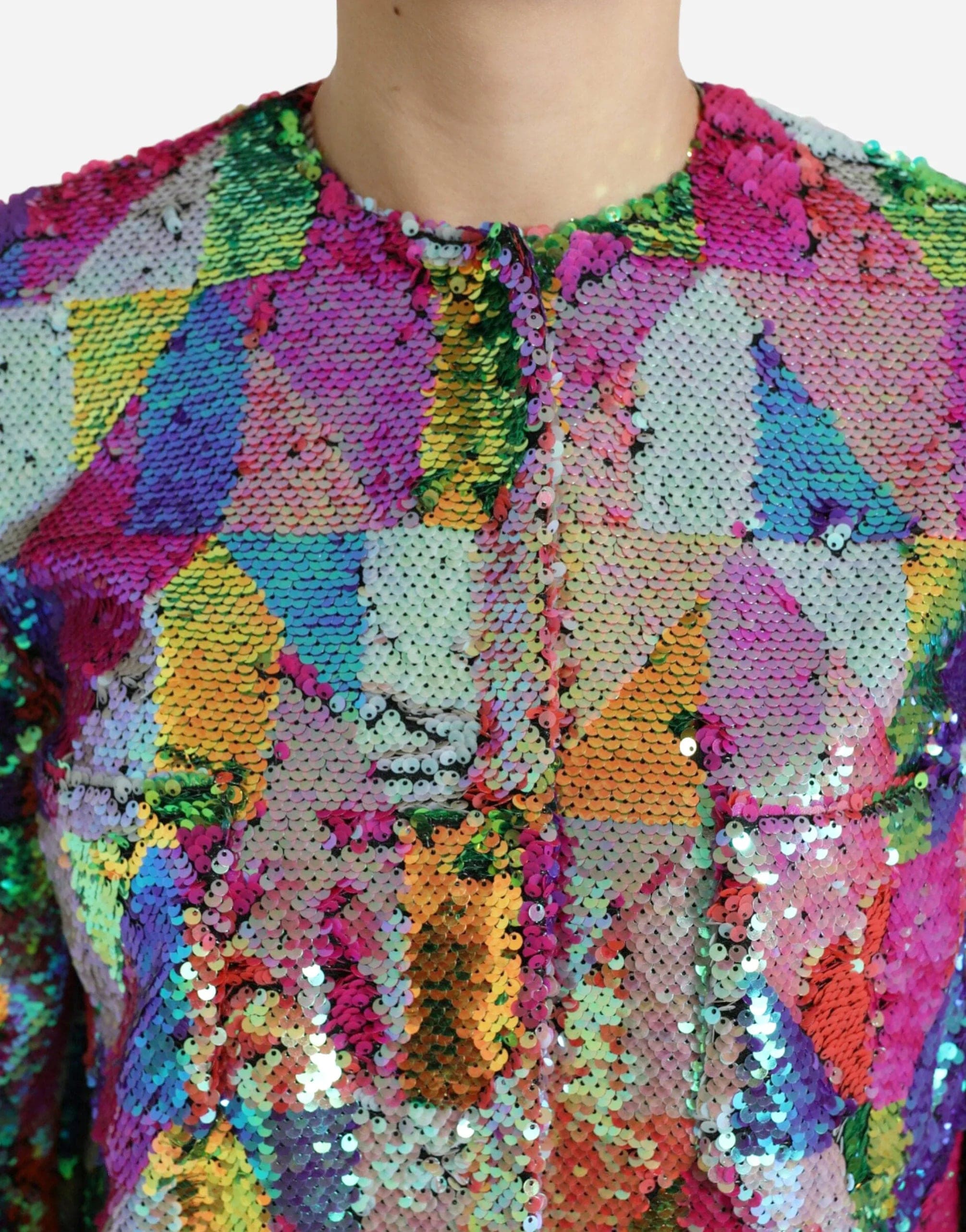 Dolce & Gabbana Sequined Long Jacket
