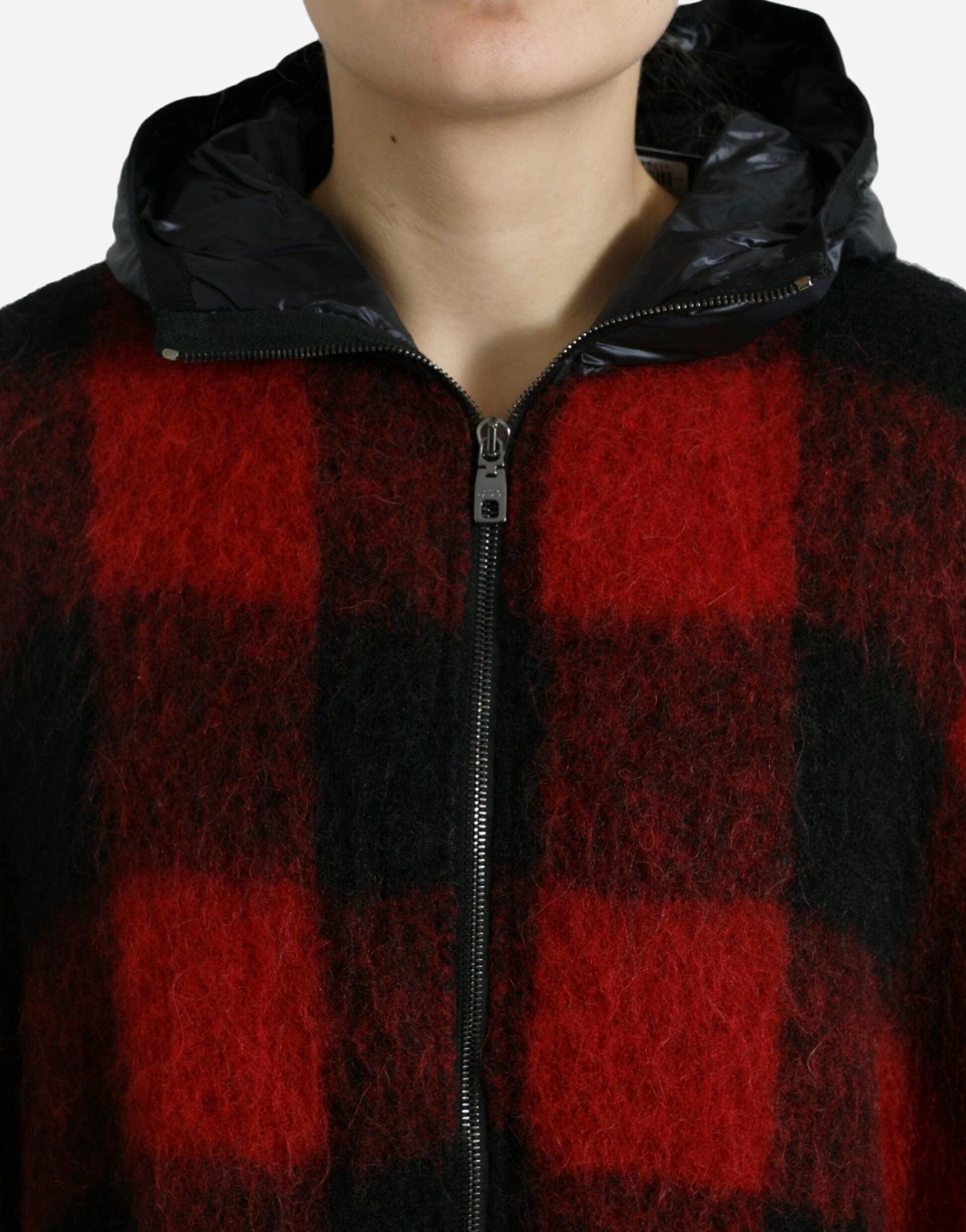 Dolce & Gabbana Checkered Poncho Jacket