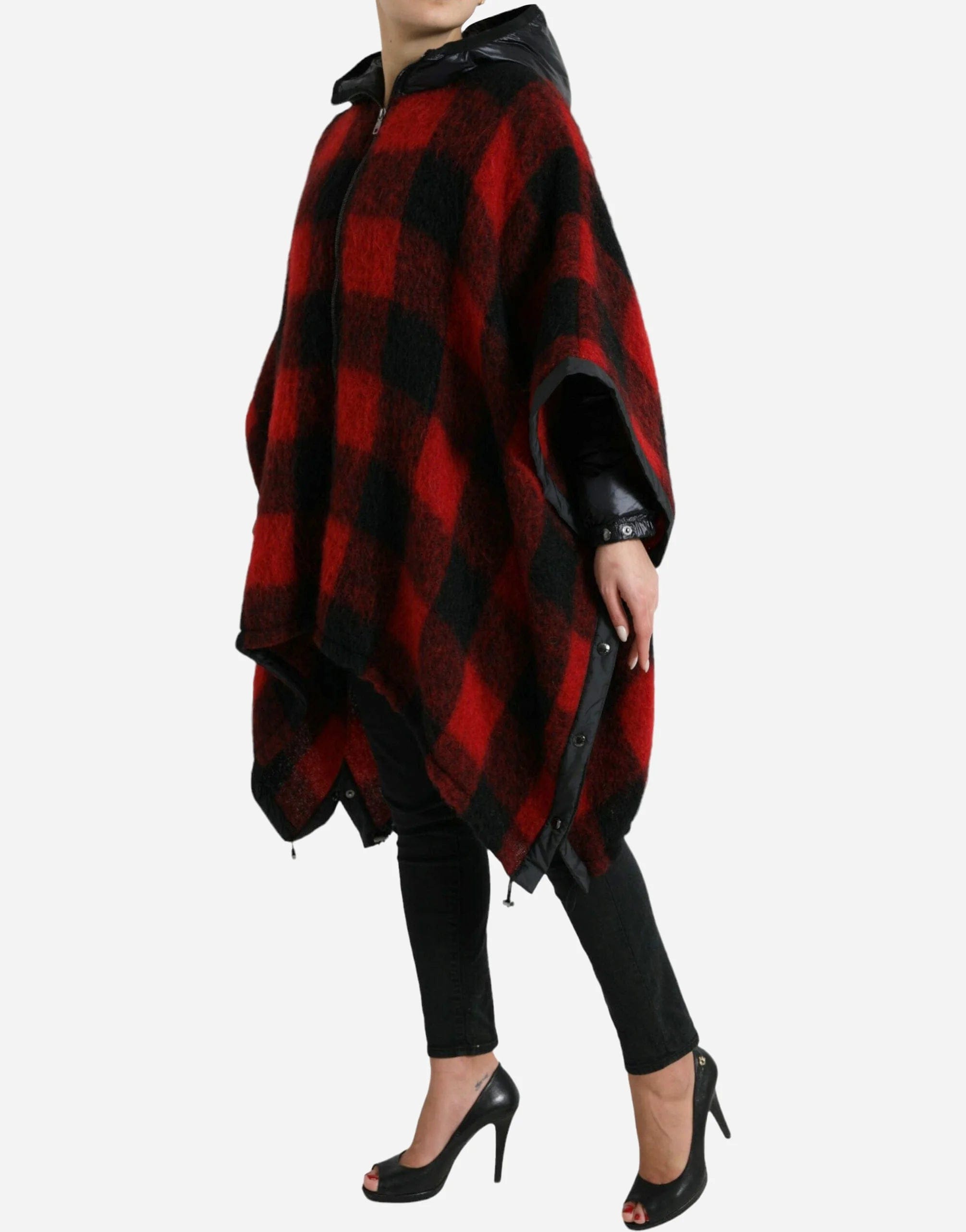 Dolce & Gabbana Checkered Poncho Jacket