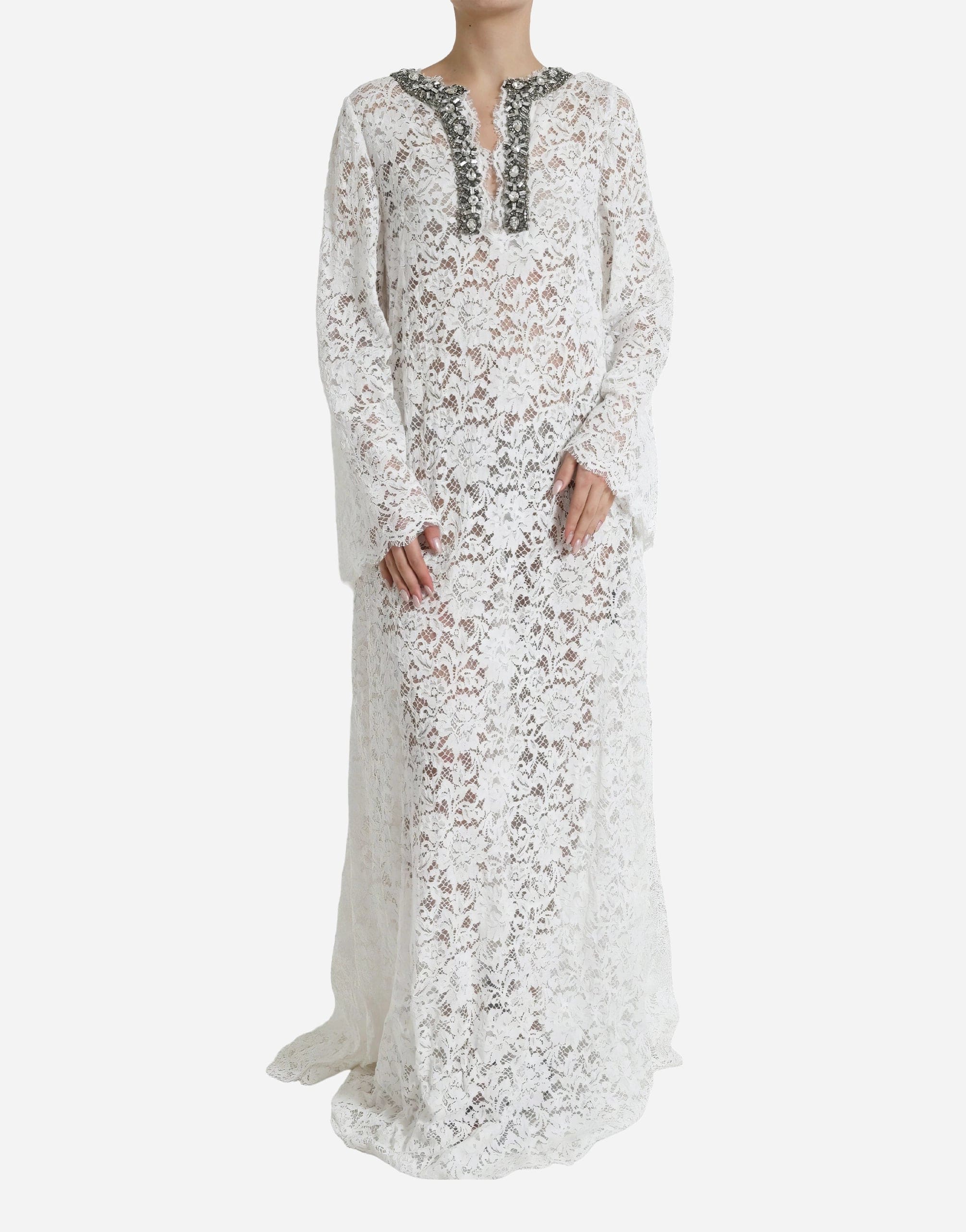 Dolce & Gabbana Embellished Lace Kaftan