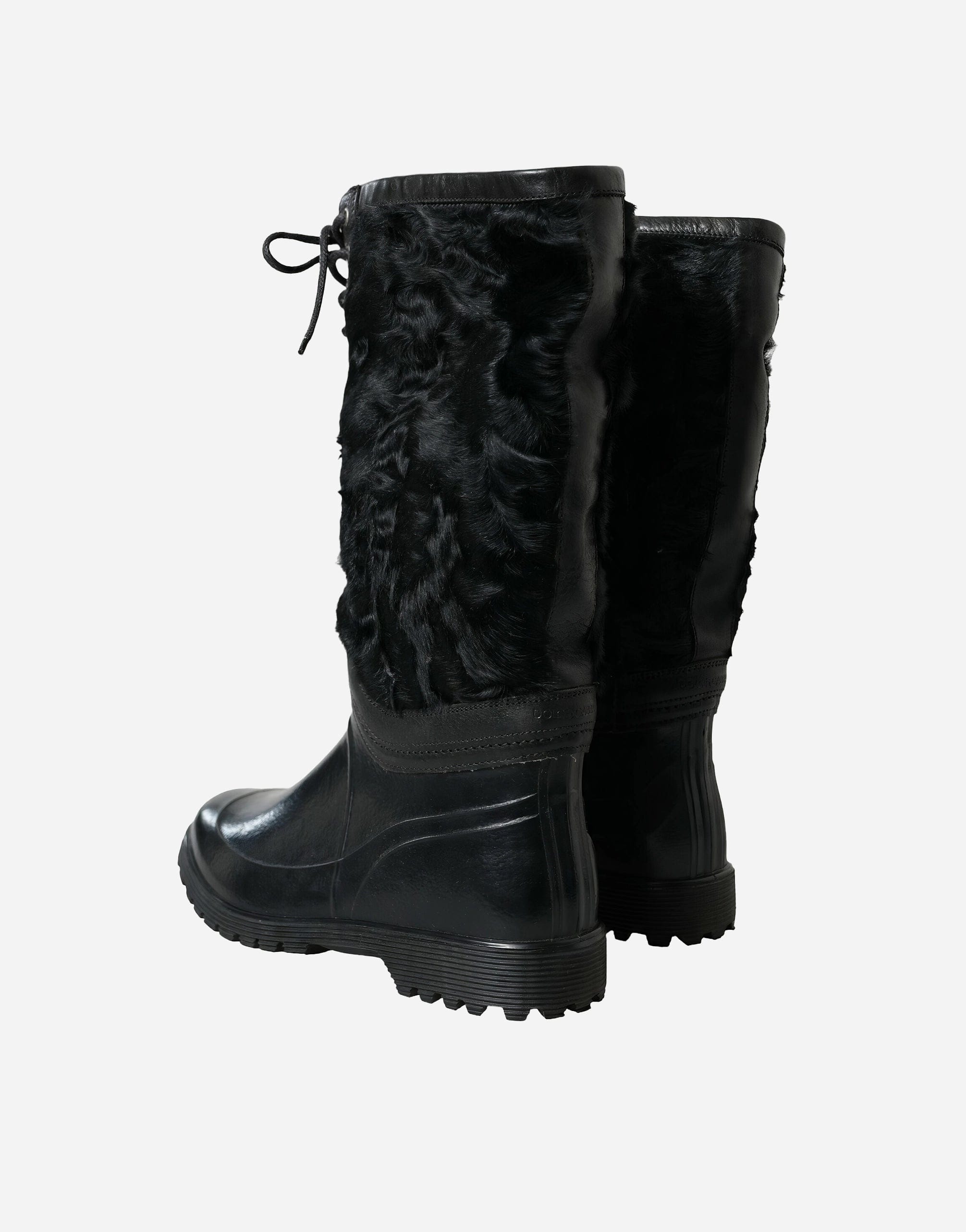 Dolce & Gabbana Shearling Rain Boots