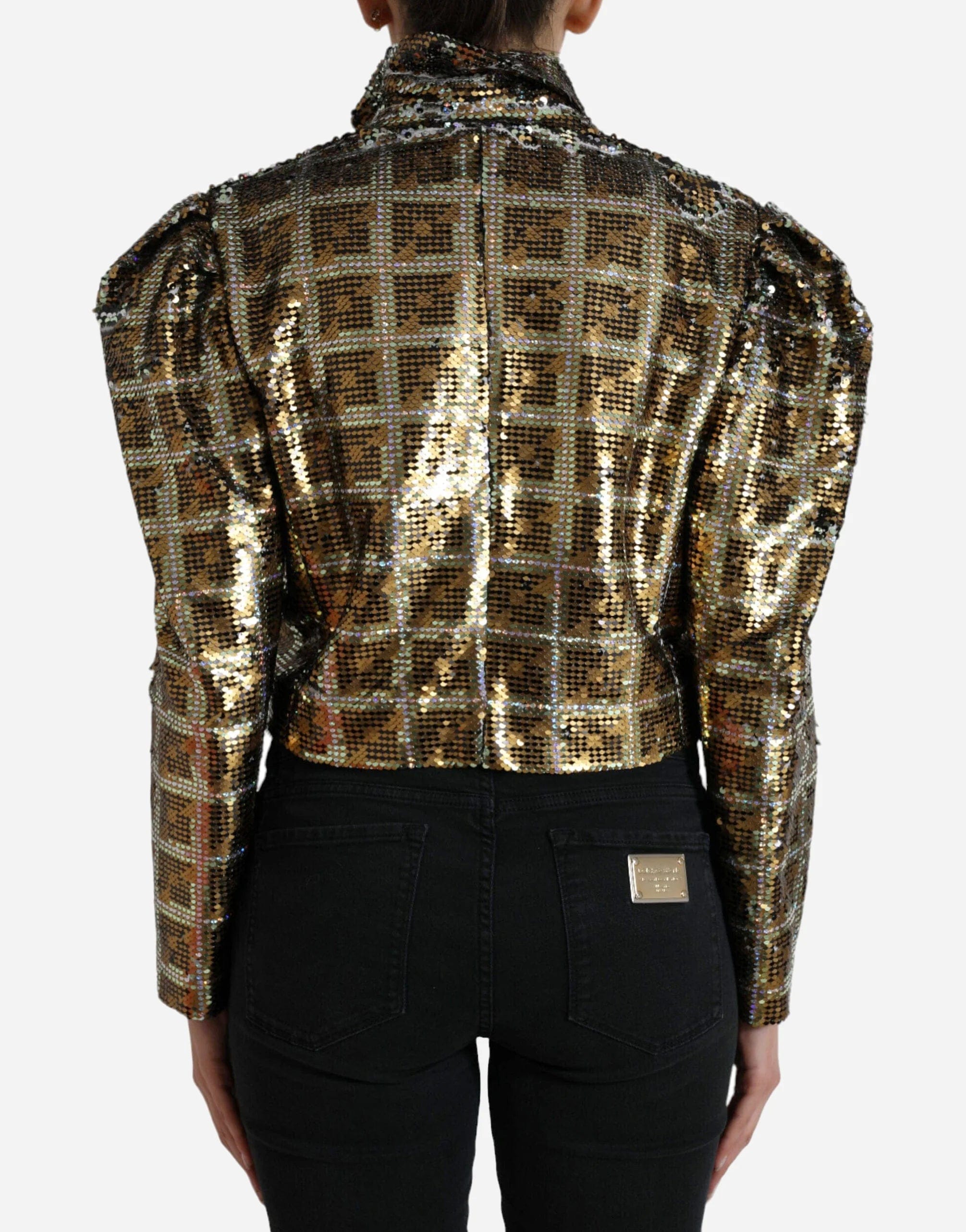 Dolce & Gabbana Sequined Cropped Jacket