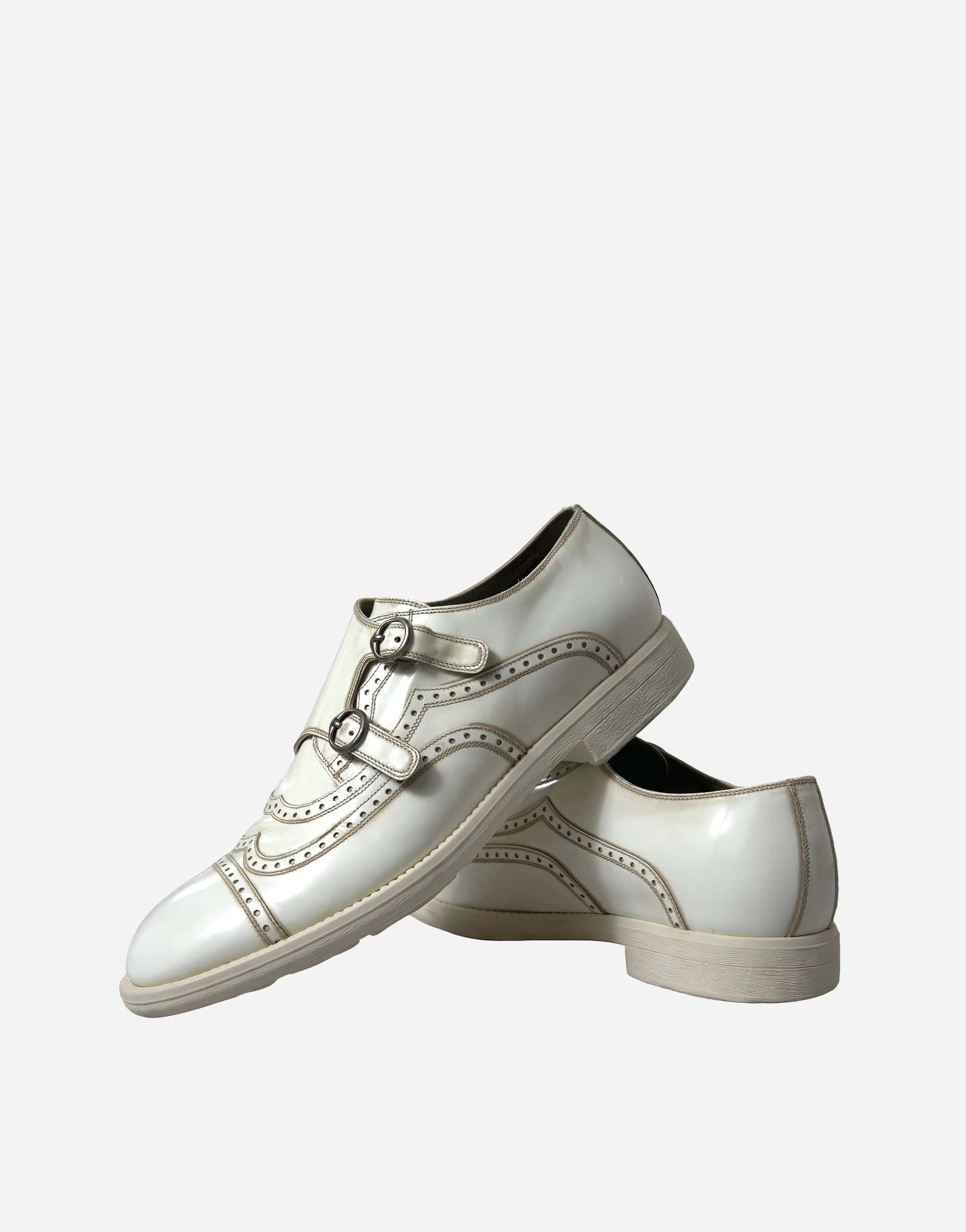 Dolce & Gabbana Leather Derby Shoes With Strap