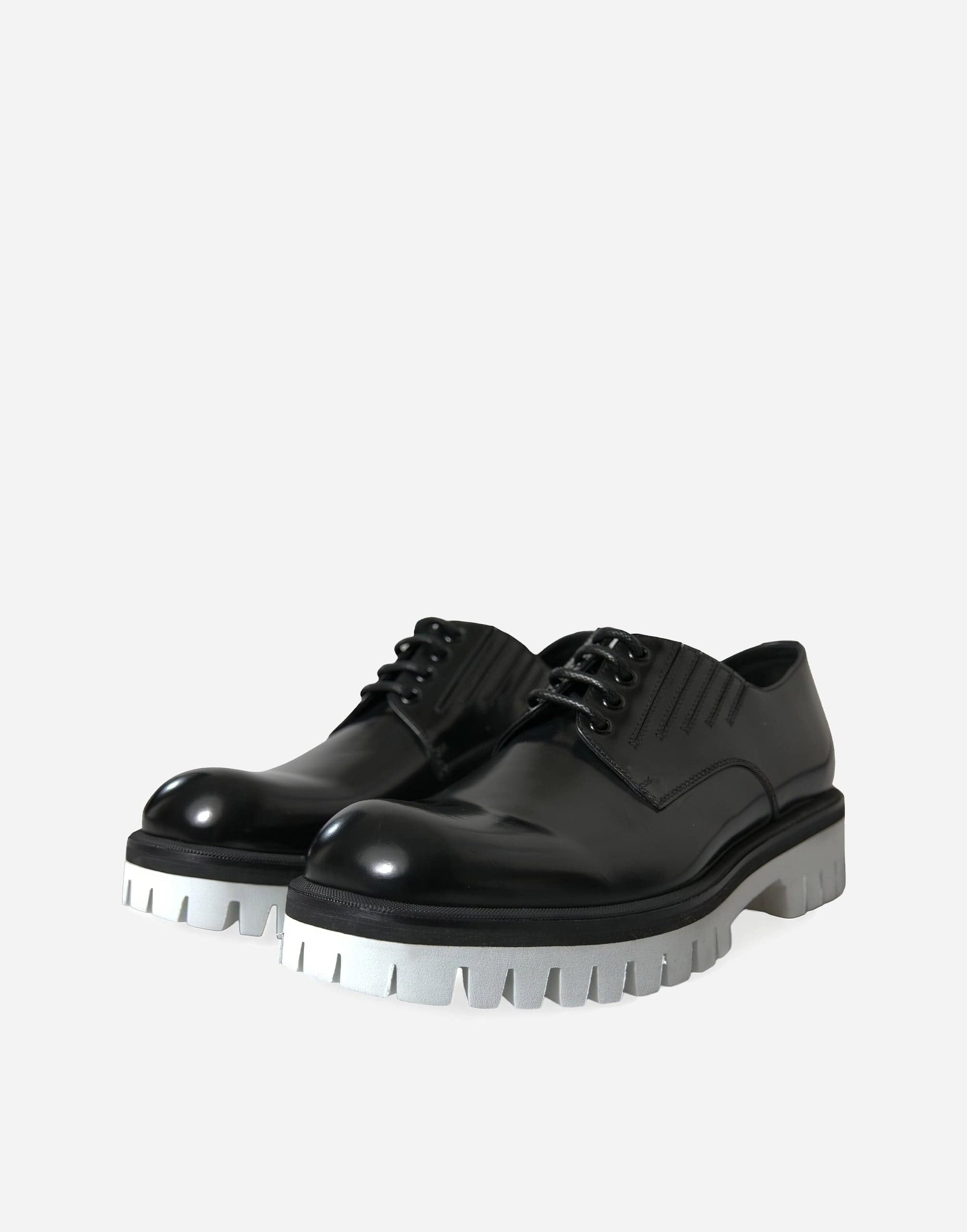 Dolce & Gabbana Derby In Spazzolato Calfskin Leather