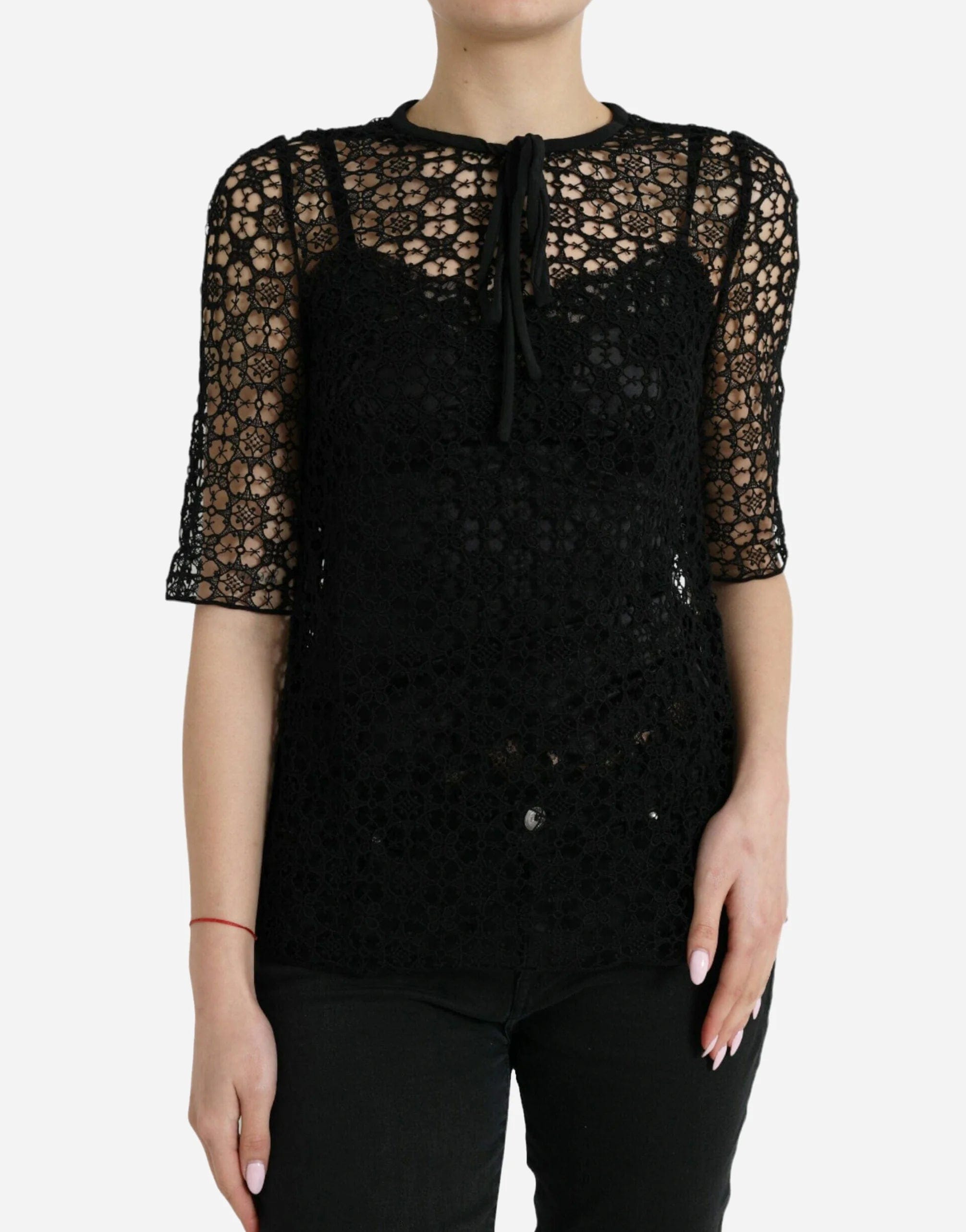 Dolce & Gabbana Floral Lace Blouse