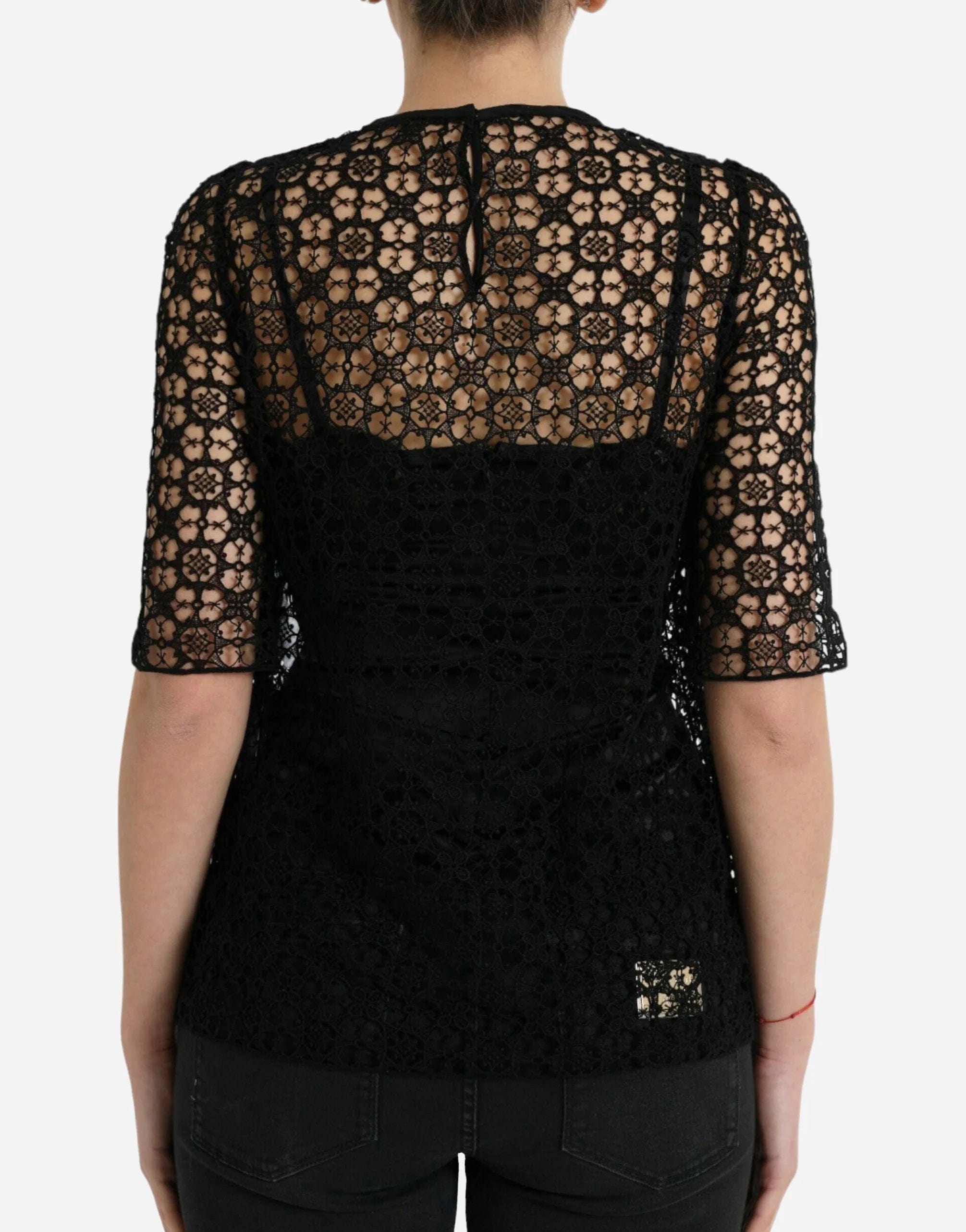 Dolce & Gabbana Floral Lace Blouse
