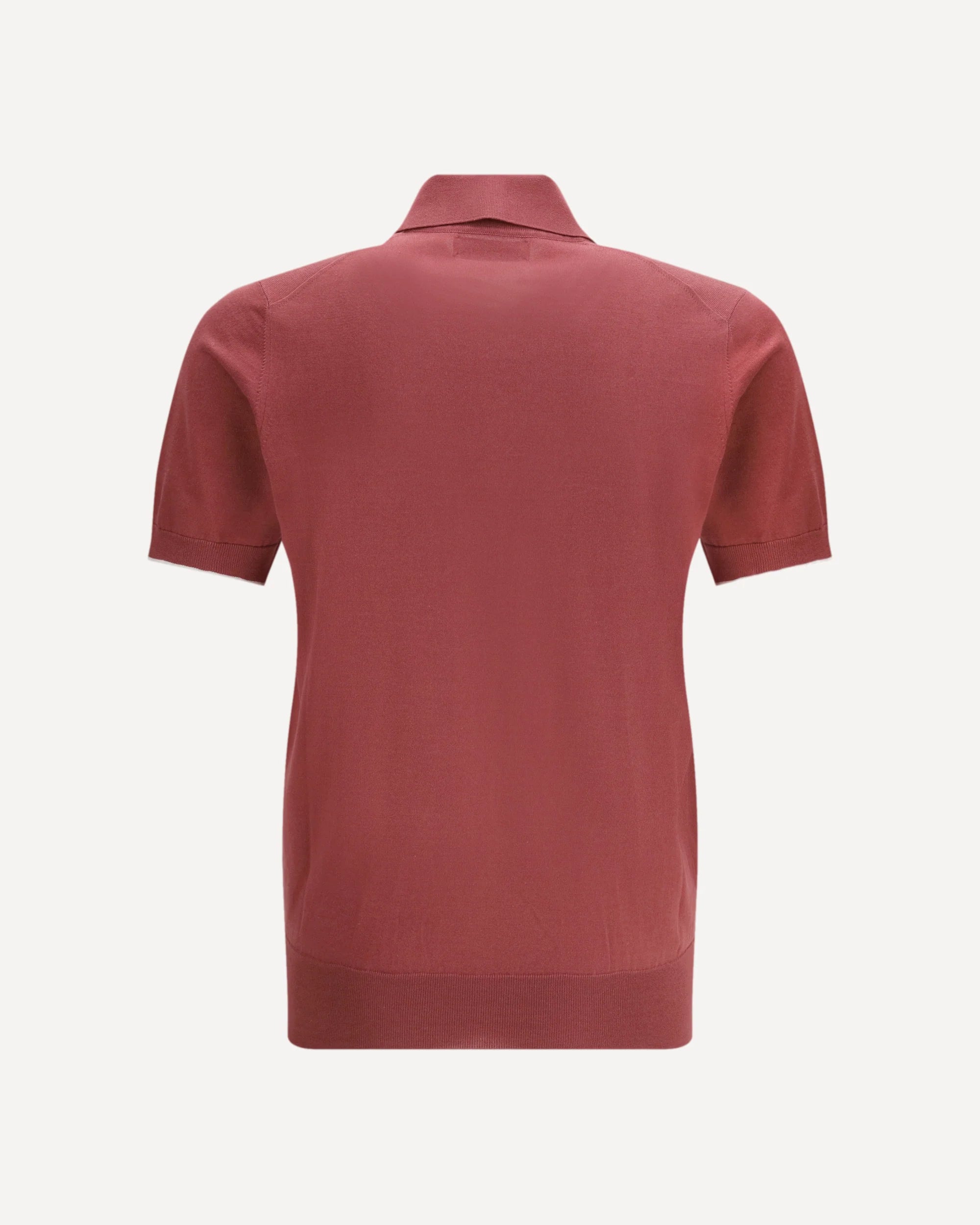 เสื้อโปโลผ้าฝ้ายสีแดง