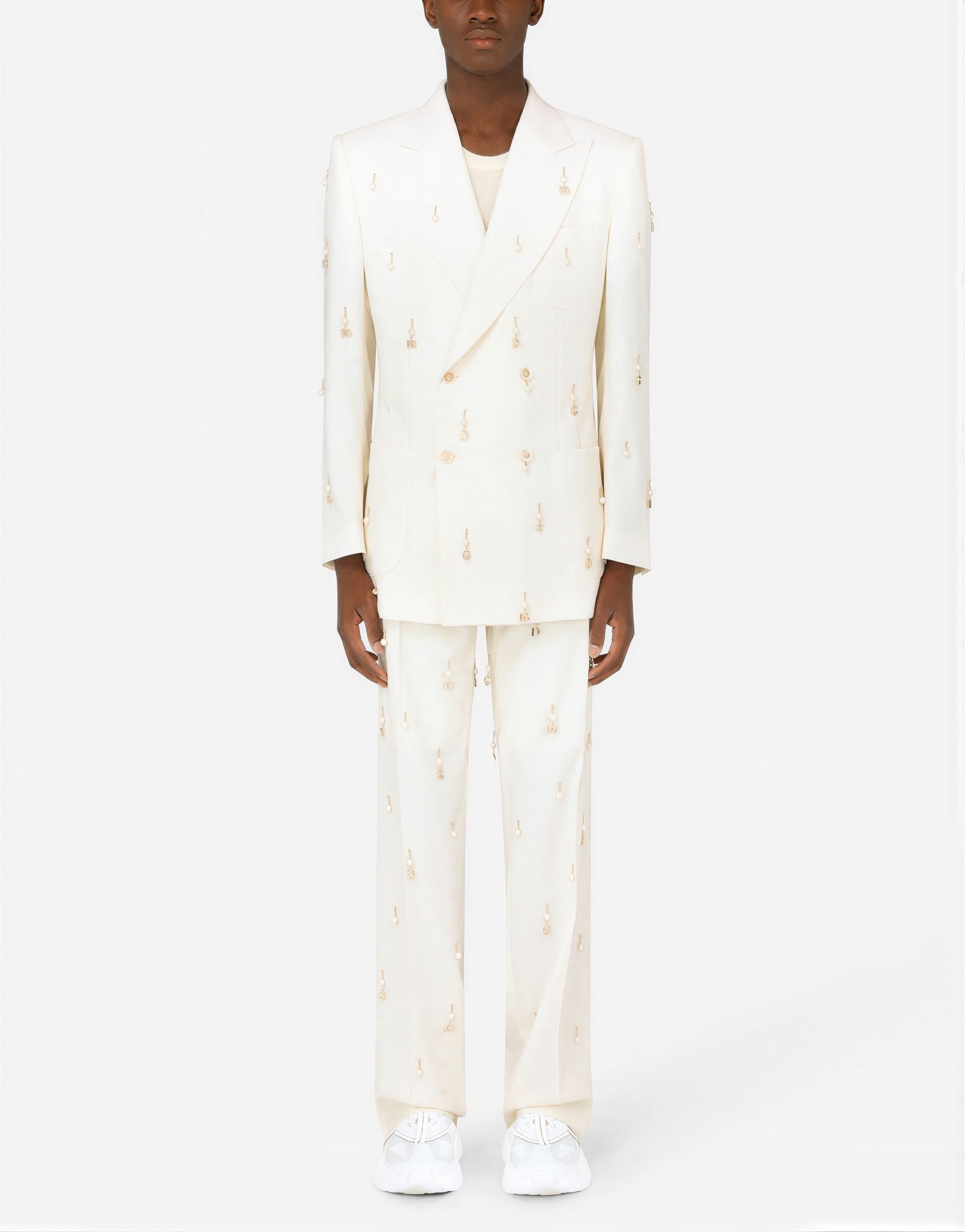 Dolce & Gabbana Double-Breasted Wool Beat-Fit Suit