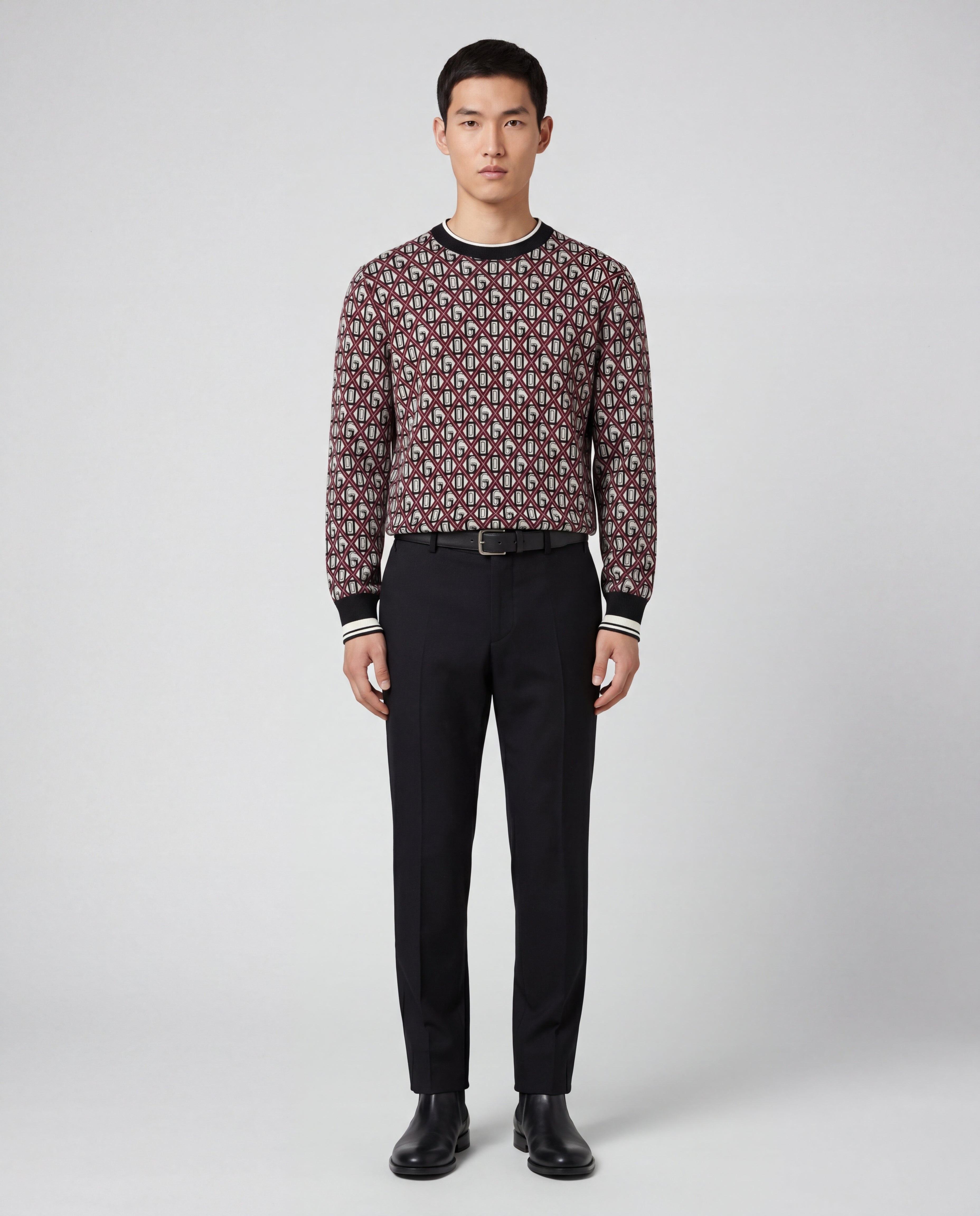 Dolce & Gabbana Cotton-Blend Jacquard Sweater - alternate view