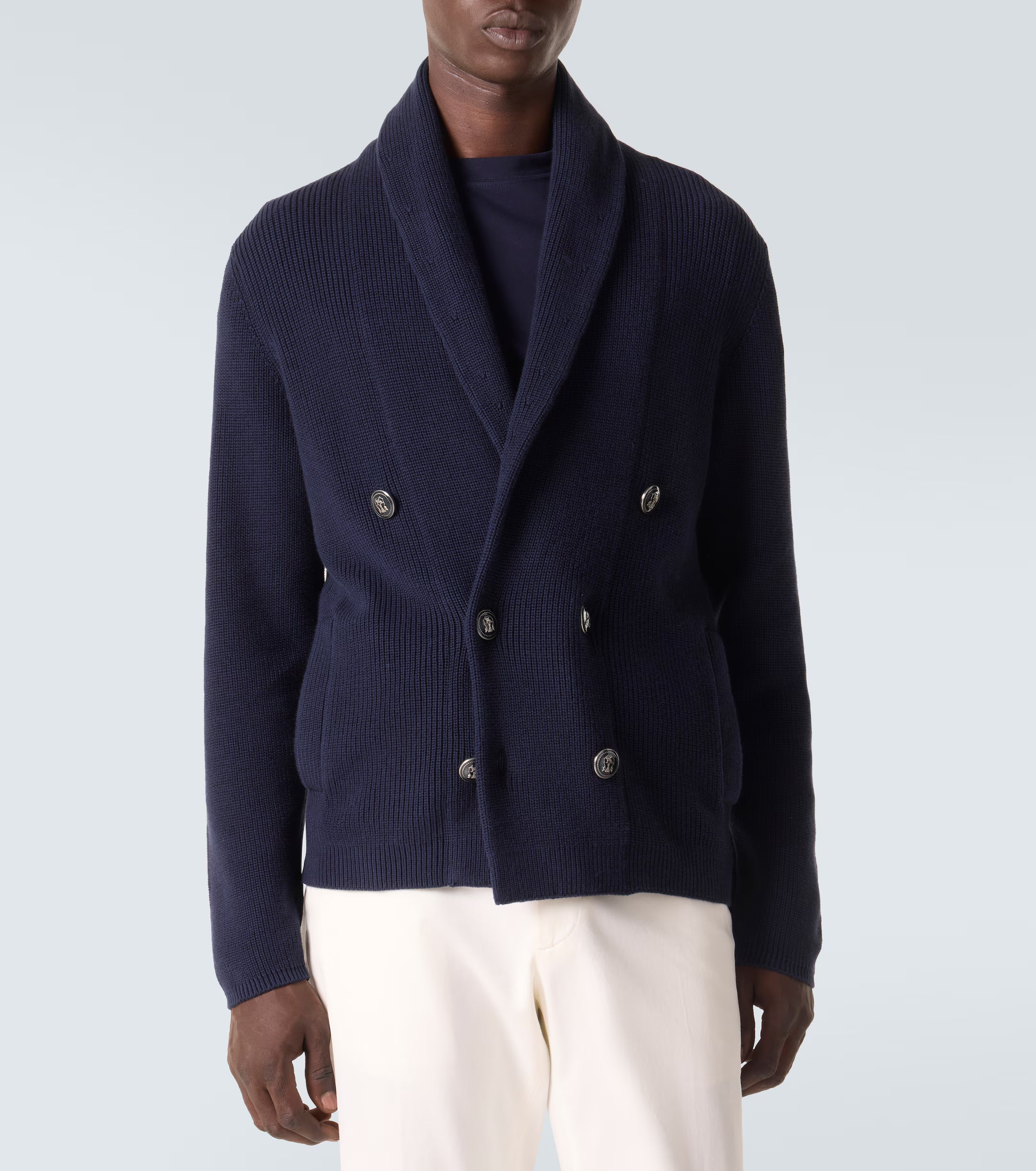 Brunello Cucinelli Cotton Double-Breasted Cardigan