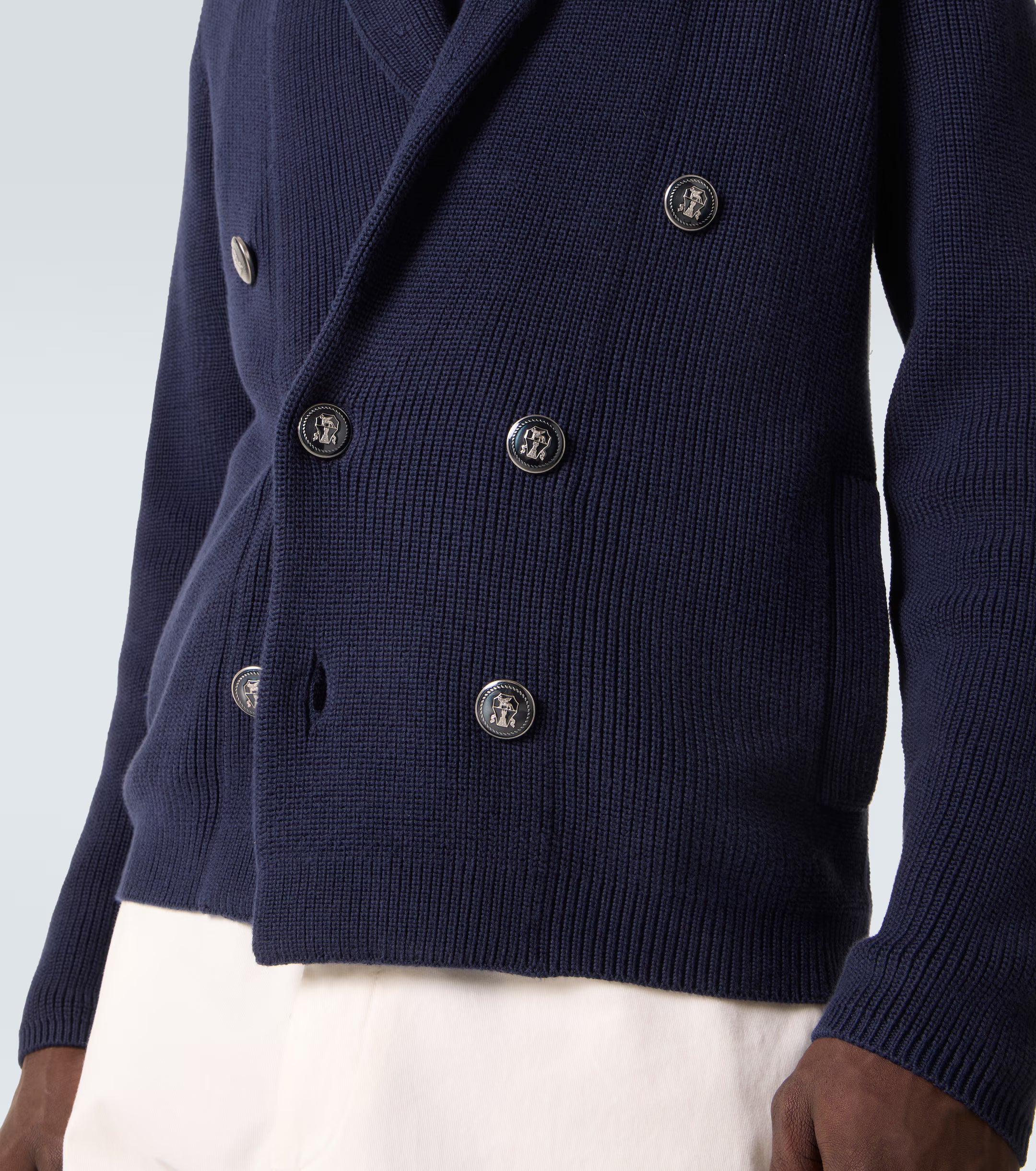 Brunello Cucinelli Cotton Double-Breasted Cardigan