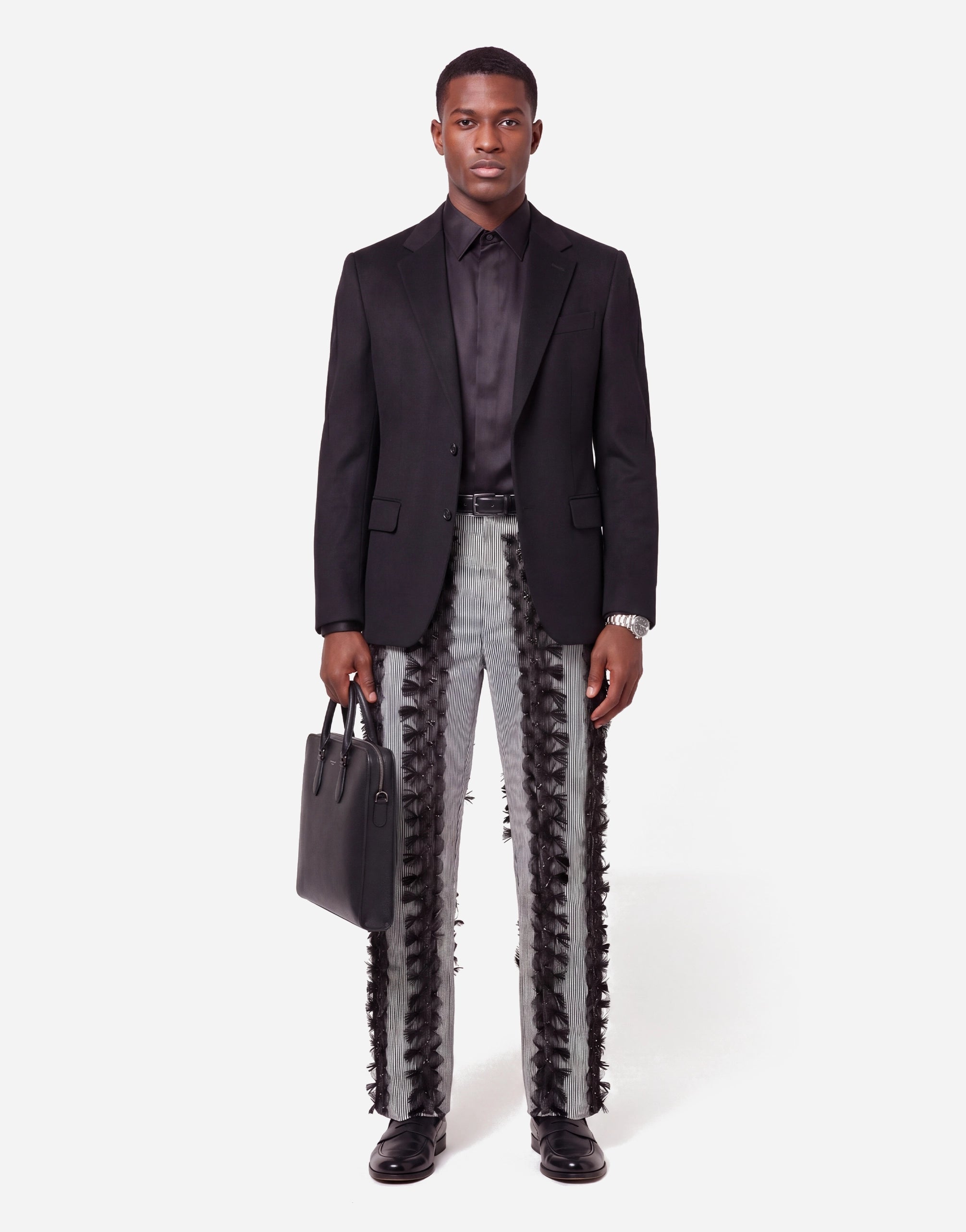 Dolce & Gabbana Butterfly Embellished Trousers - alternate view