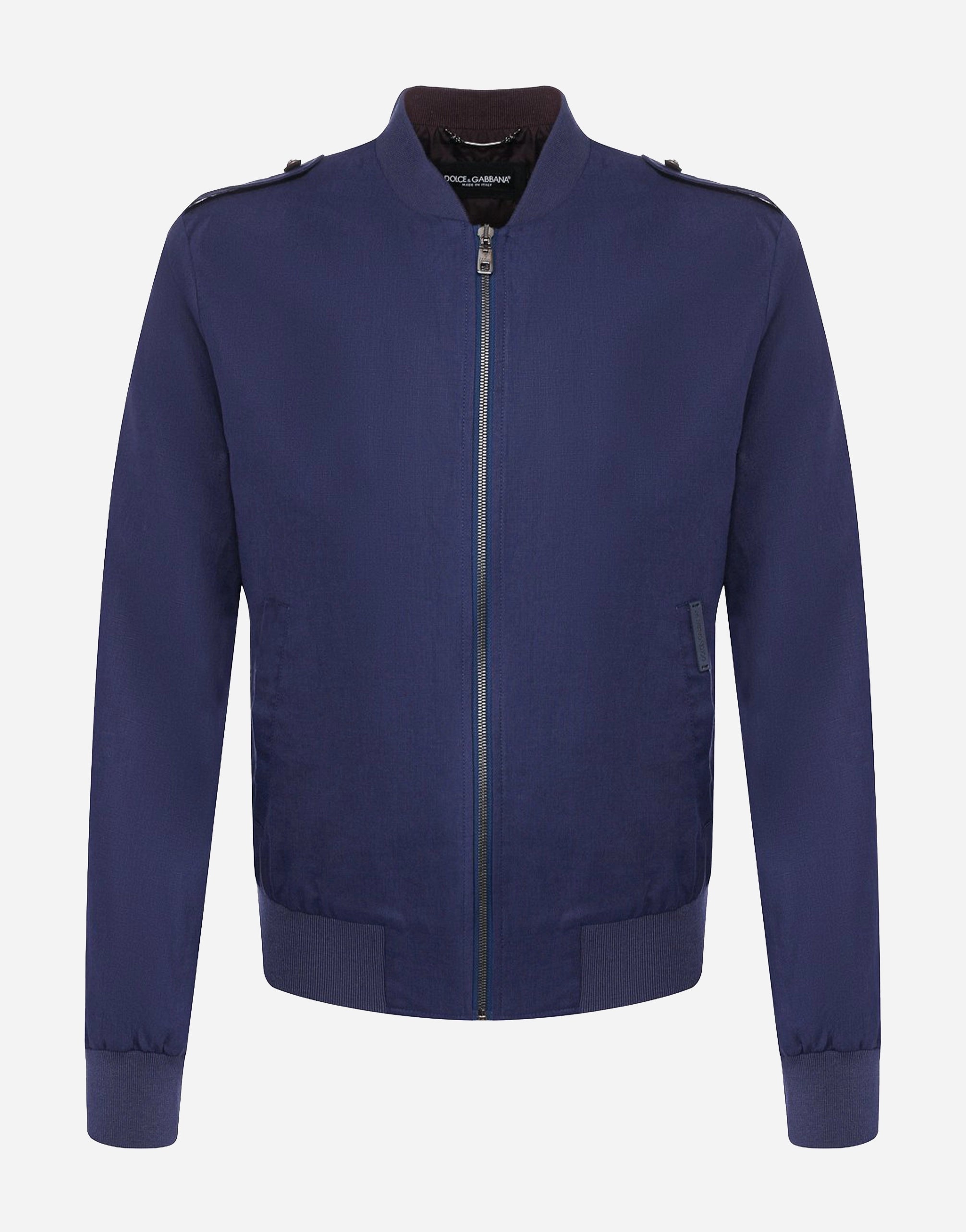 Dolce & Gabbana Linen Bomber Jacket