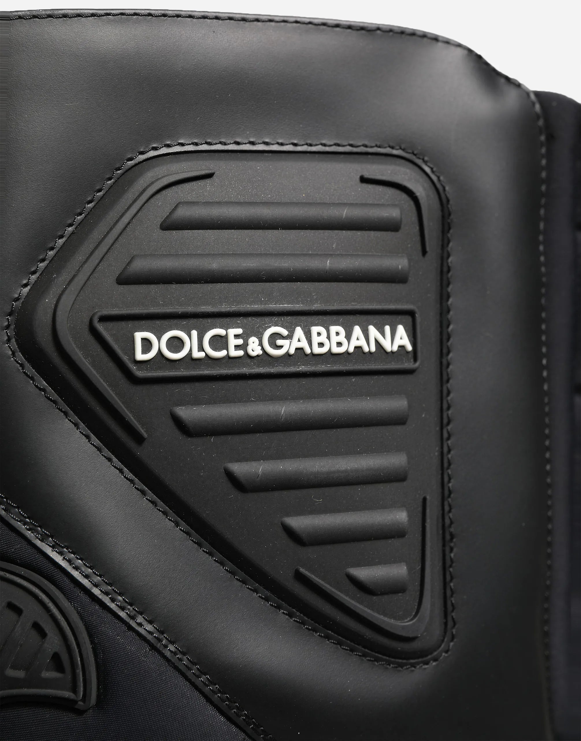 Dolce & Gabbana أحذية بوت راكب دراجة بنعل منصة سميك بطابع موتو
