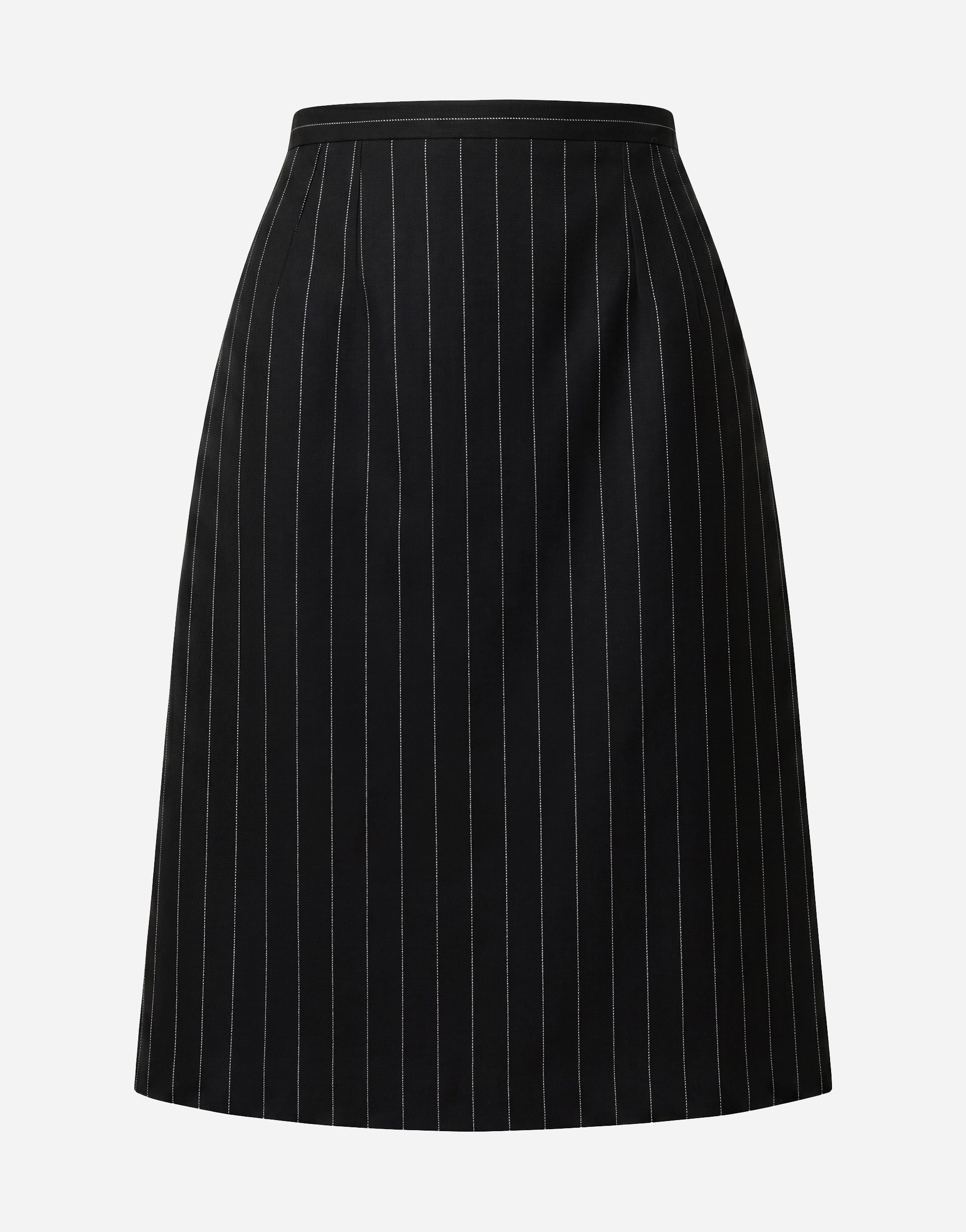 Dolce & Gabbana Pinstripe A-Line Midi Skirt