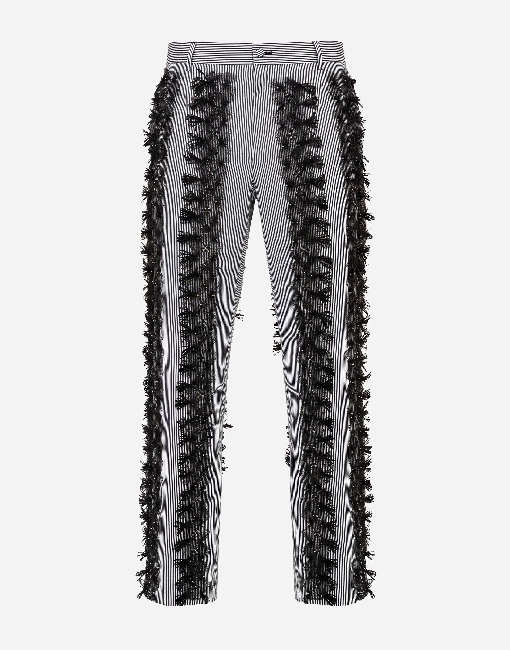 Dolce & Gabbana Butterfly Embellished Trousers
